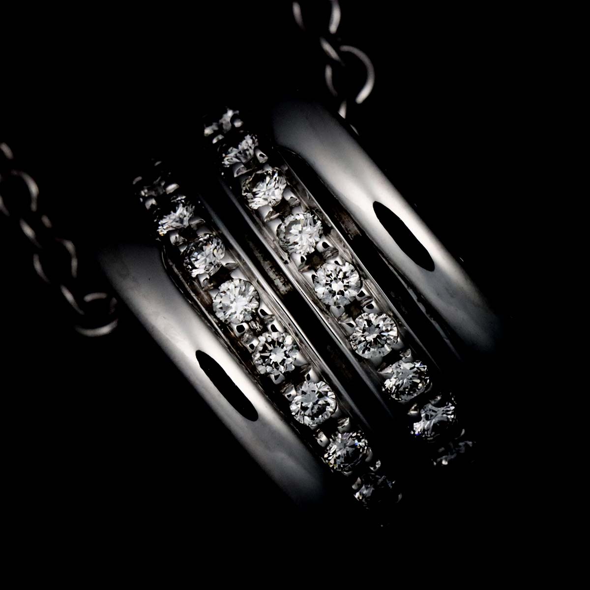 B-ZERO1 Diamond Necklace 18K WG White Gold 750