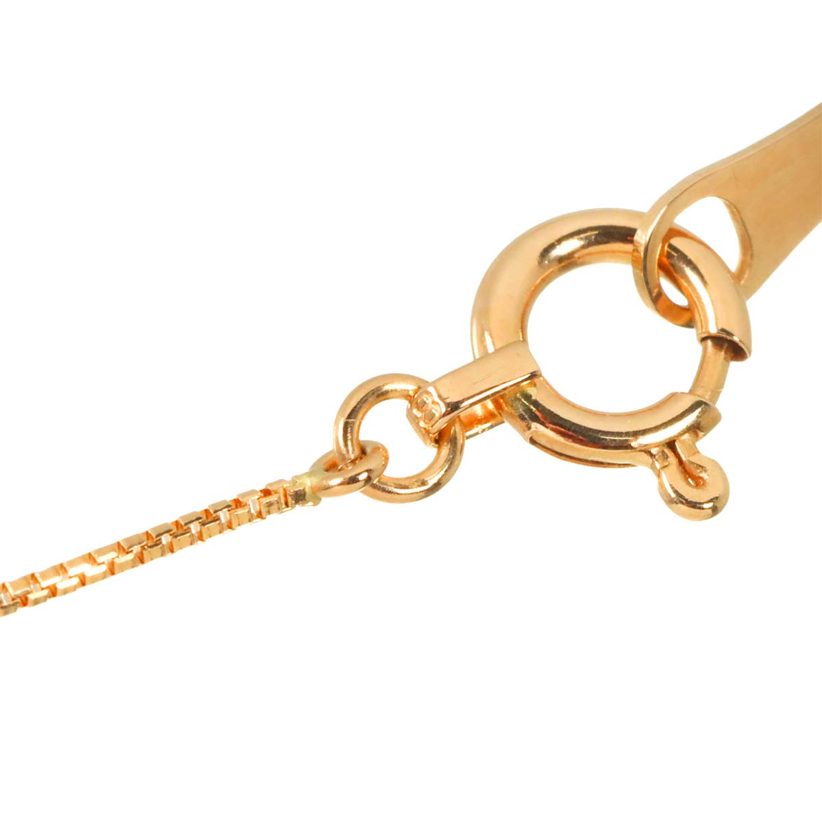 Diamond 0.23ct Necklace 18K K18 PG Pink Gold