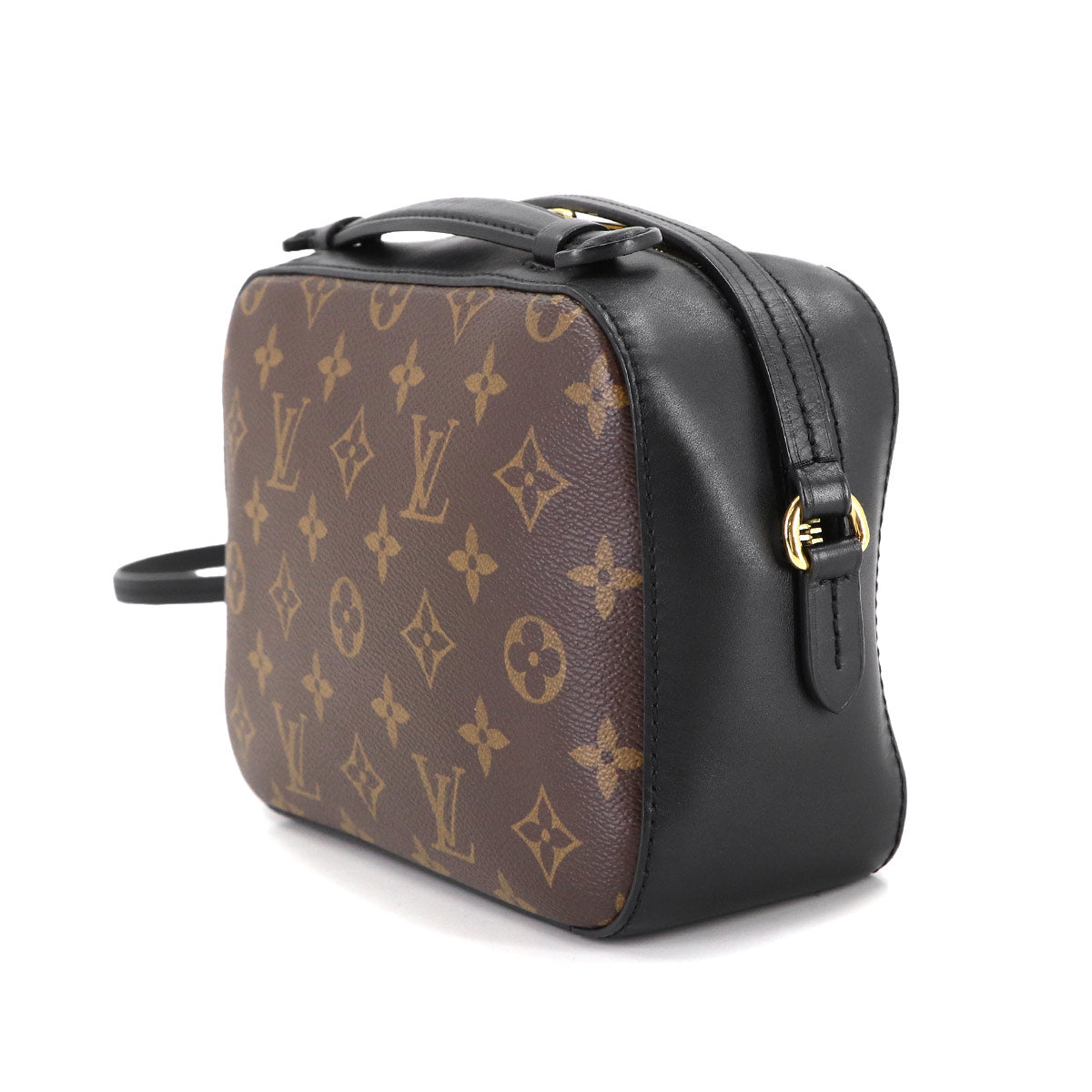 Monogram Saintonge Shoulder Bag Brown Noir M43555 Purse