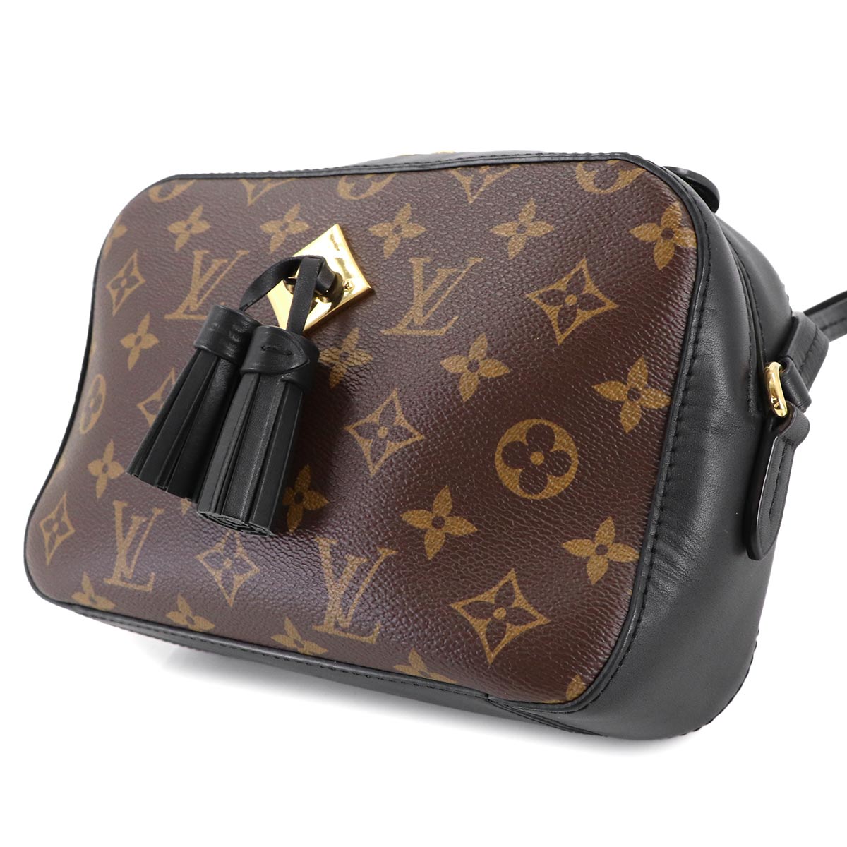 Monogram Saintonge Shoulder Bag Brown Noir M43555 Purse