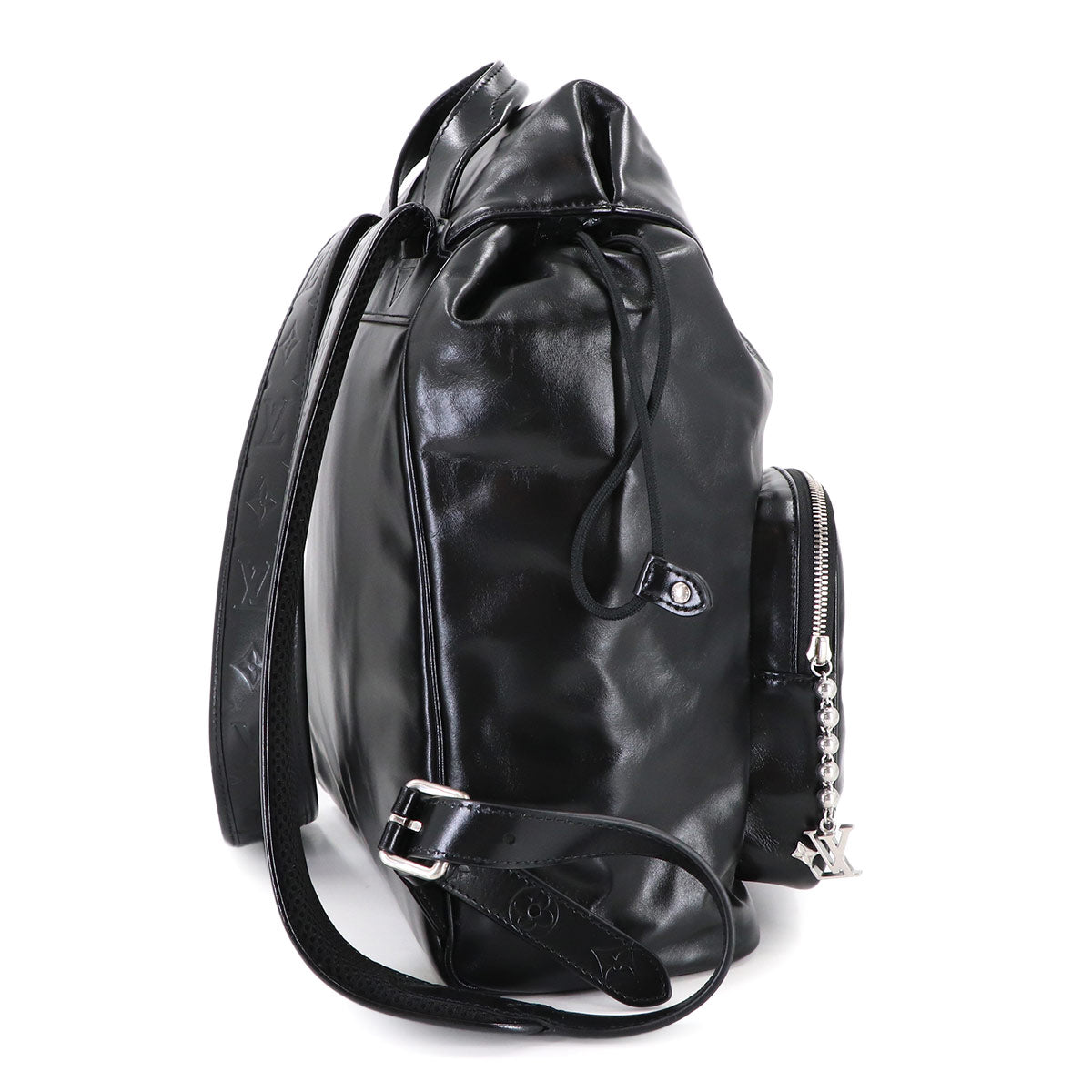 Montsouris Cargo Backpack Leather Black M13983 Purse