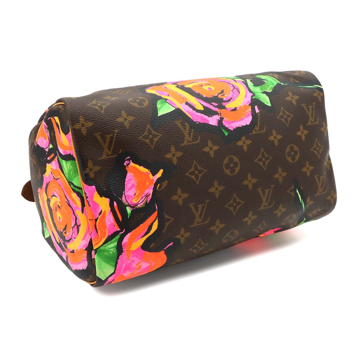 Monogram Rose Speedy 30 Hand Bag Brown Pink M48610