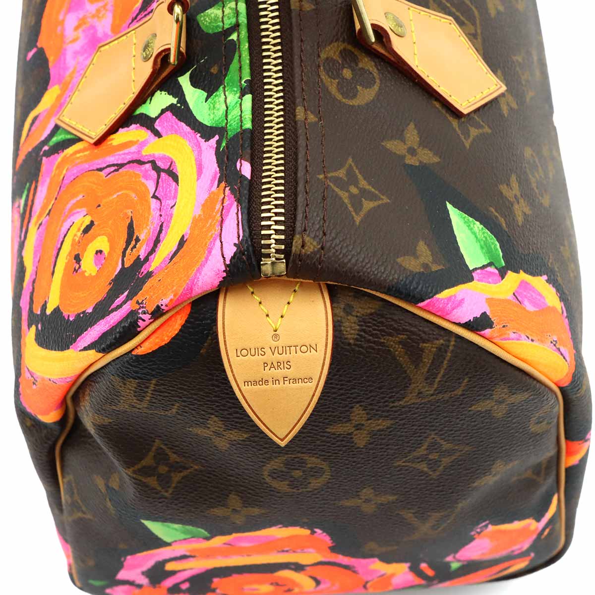 Monogram Rose Speedy 30 Hand Bag Brown Pink M48610