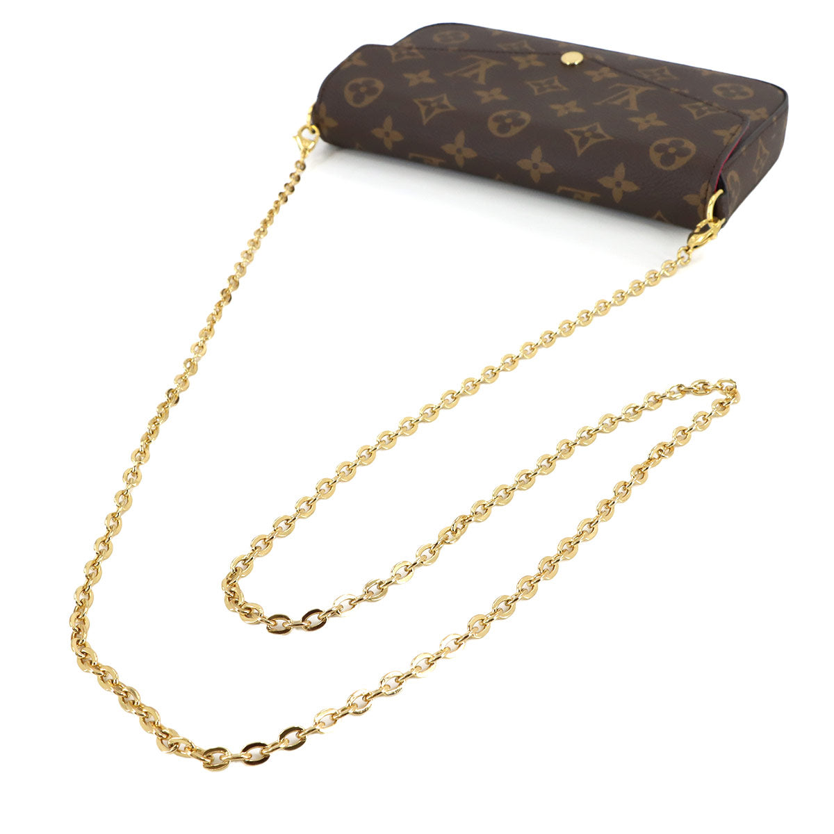 Monogram Felicie Pochette Chain Long Wallet Brown M61276