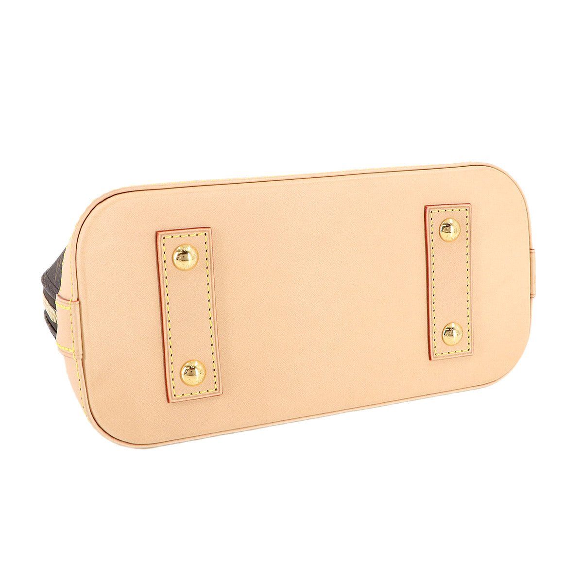 Monogram Alma BB Hand Shoulder Bag Leather Brown M46990