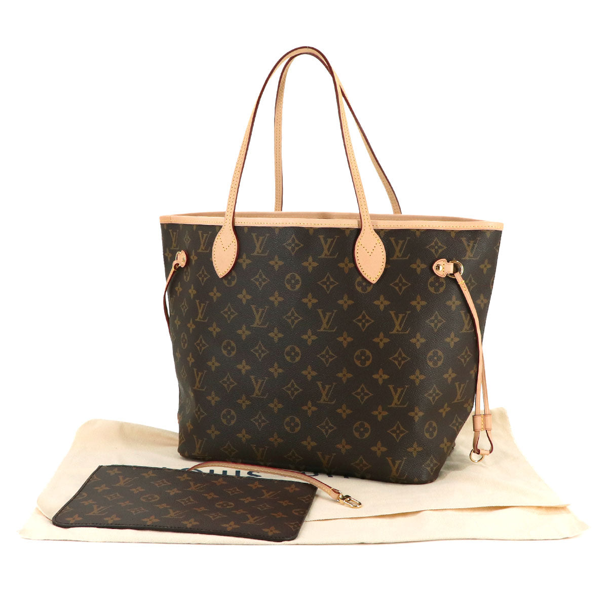 Monogram Neverfull MM Tote Bag Beige M40995 Purse