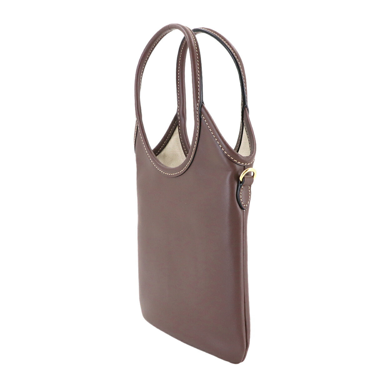 IVY Hand Shoulder Bag Lether Brown 5BA281 Purse