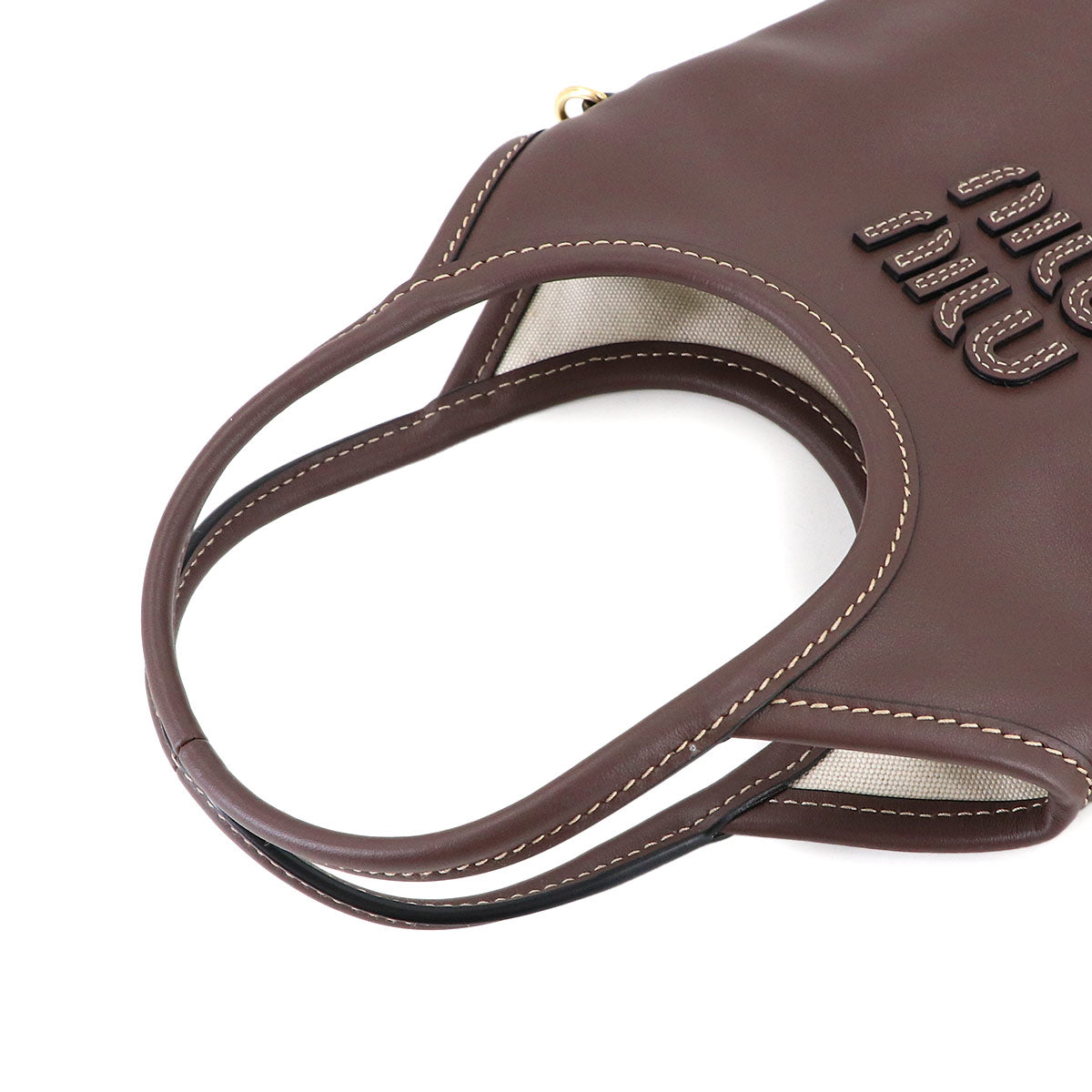 IVY Hand Shoulder Bag Lether Brown 5BA281 Purse