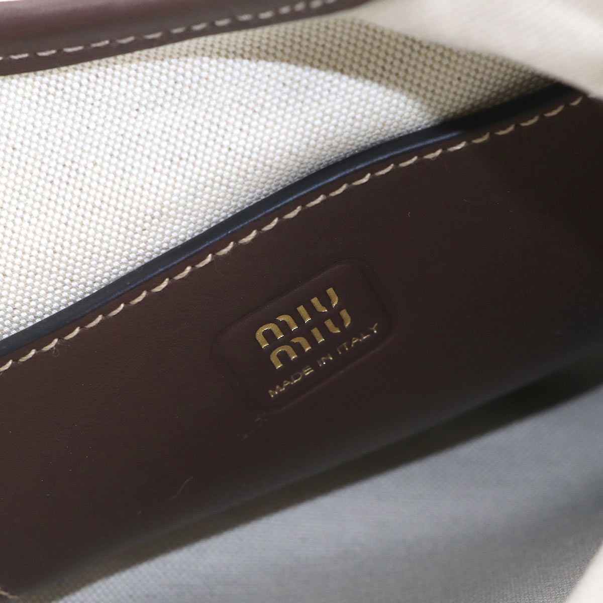 IVY Hand Shoulder Bag Lether Brown 5BA281 Purse