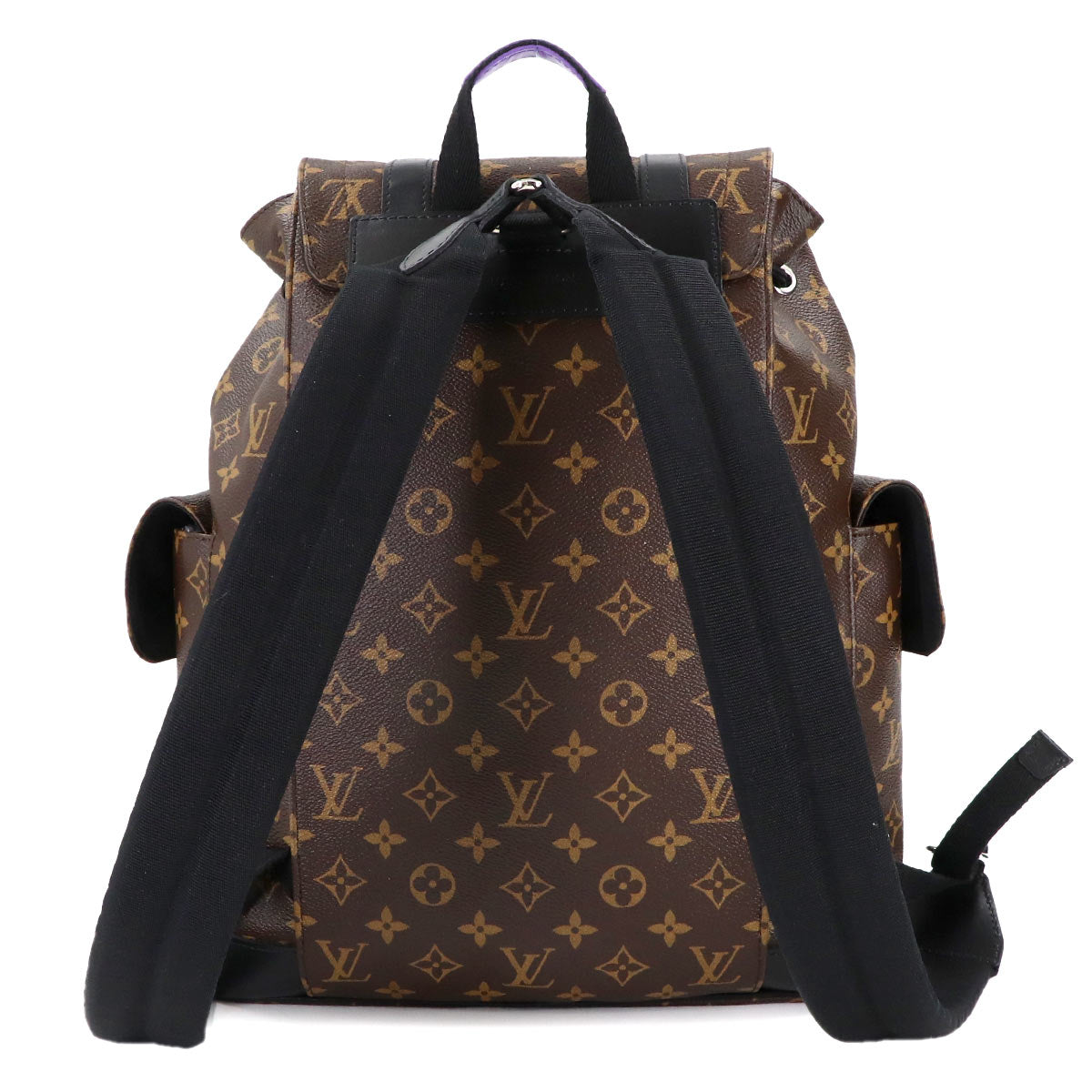 Monogram Macassar Christopher PM Back Pack Purple M46247