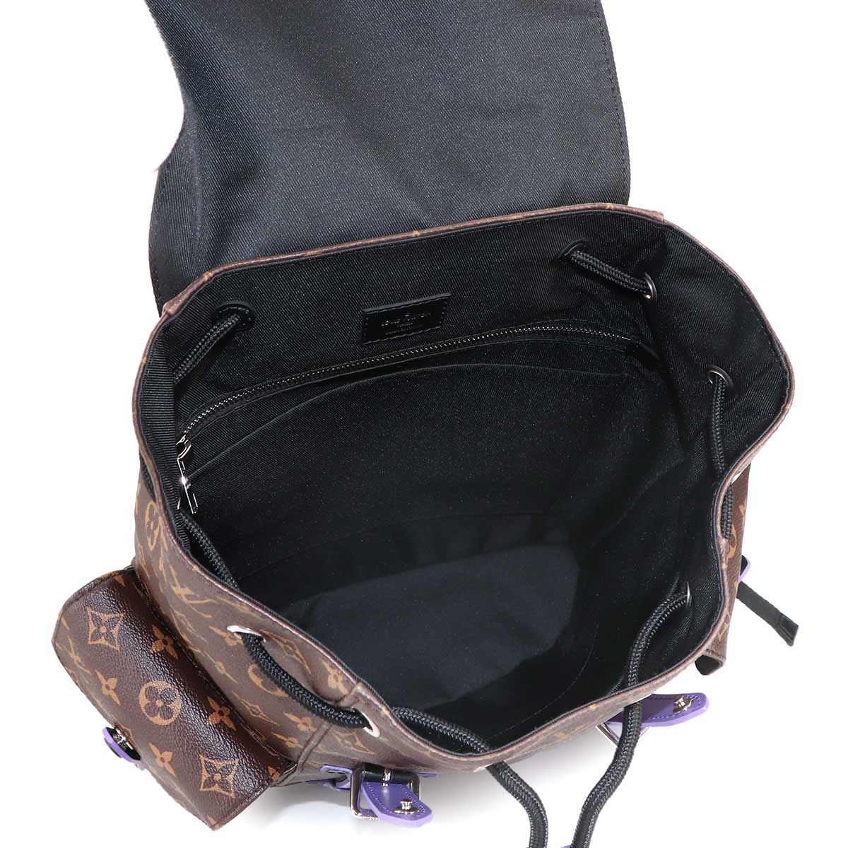 Monogram Macassar Christopher PM Back Pack Purple M46247