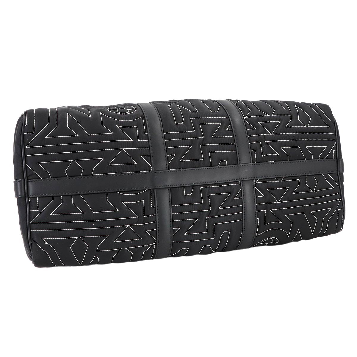 LV Snow Keepall Bandouliere 50 Nylon Leather Black M21428