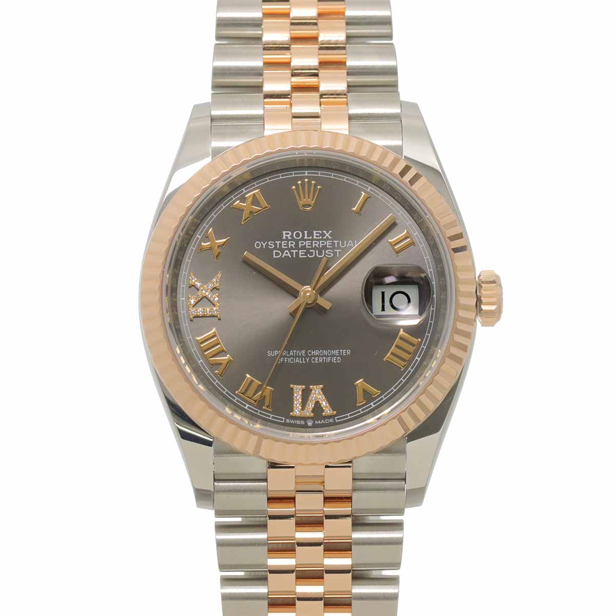 Datejust 126231 Serial Random 750 PG Automatic Gray Dial Mens