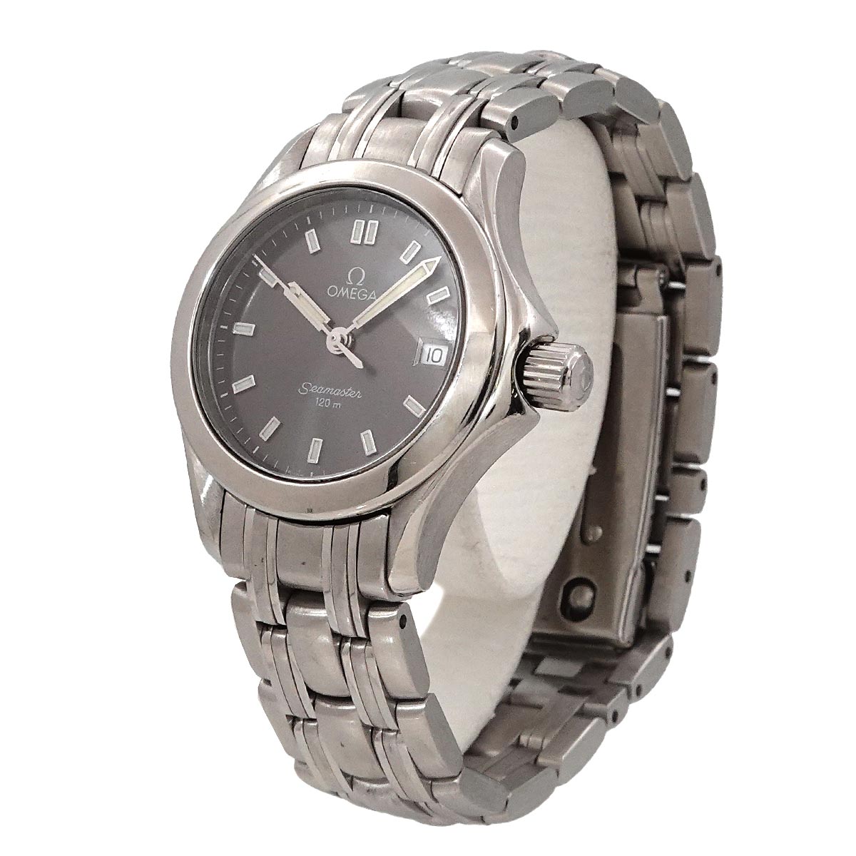 Seamaster 120 2581.43 Date Quartz Gray Dial Ladies Wrist Watch