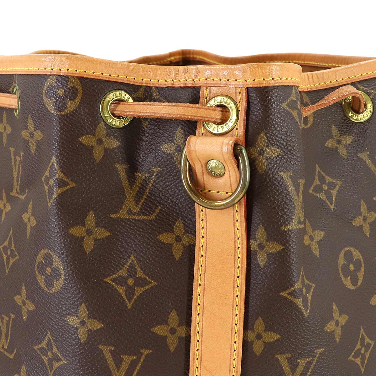 Monogram Noe Drawstring Shoulder Bag Brown M42224 Vintage