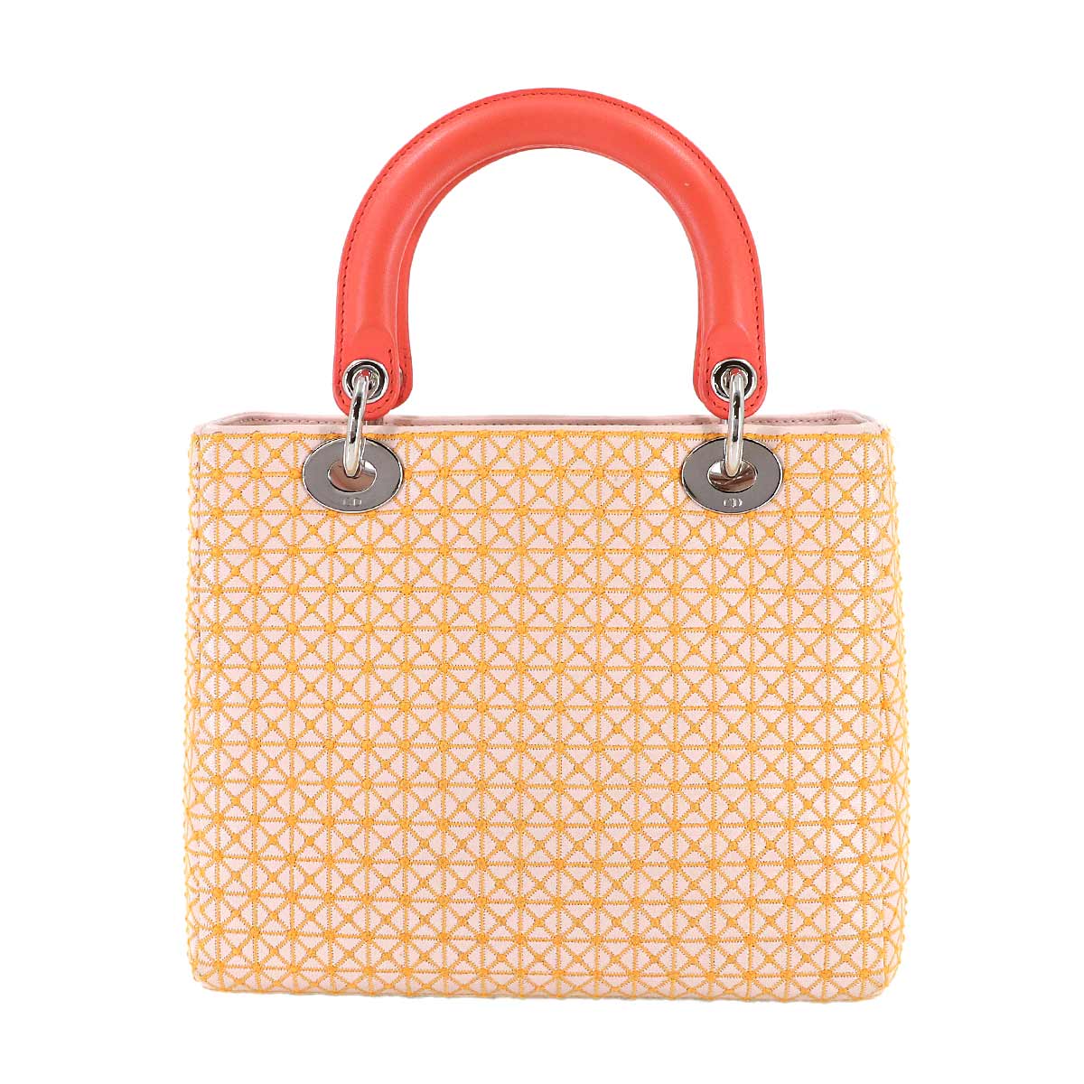 Lady Dior Medium Hand Shoulder Bag Leather Pink