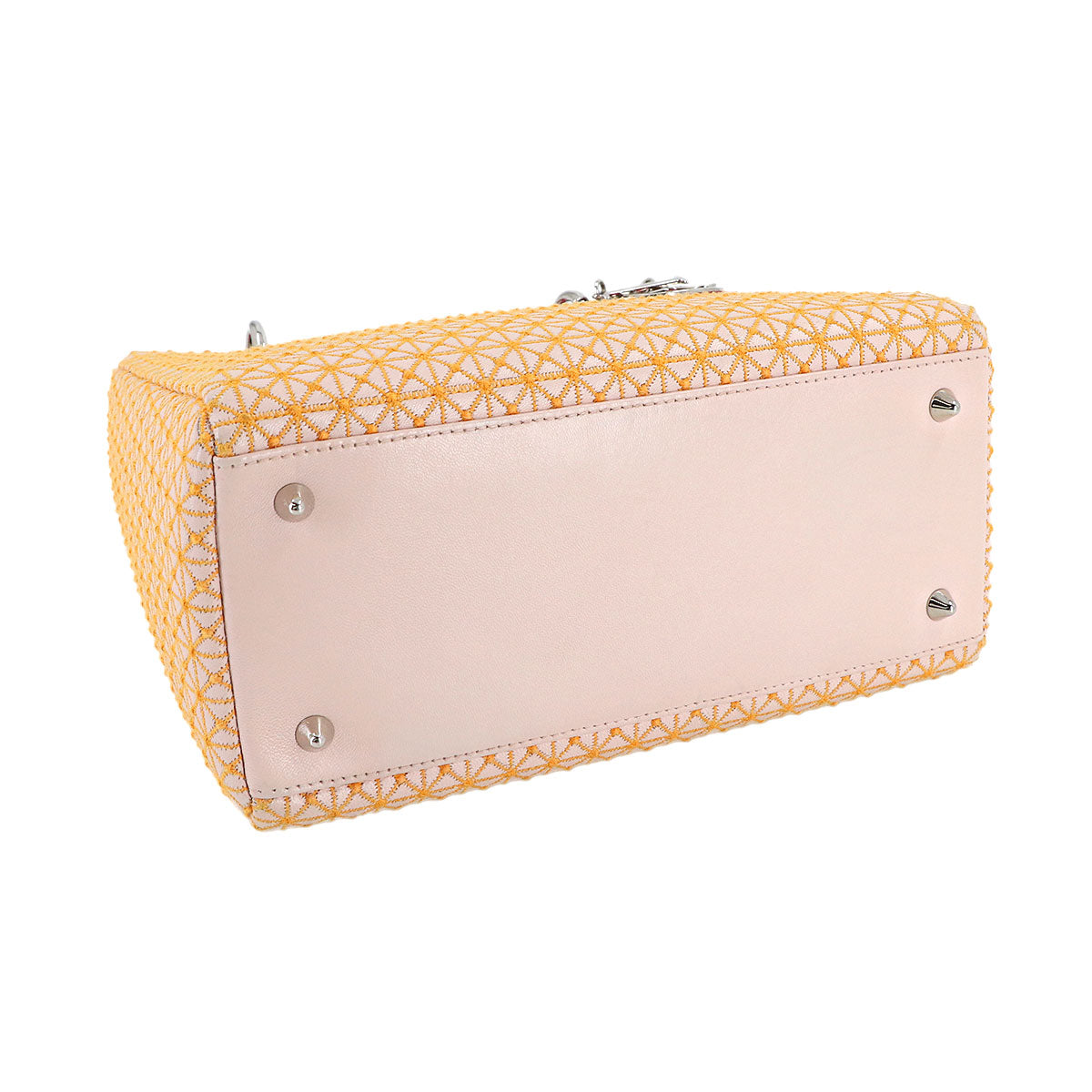 Lady Dior Medium Hand Shoulder Bag Leather Pink