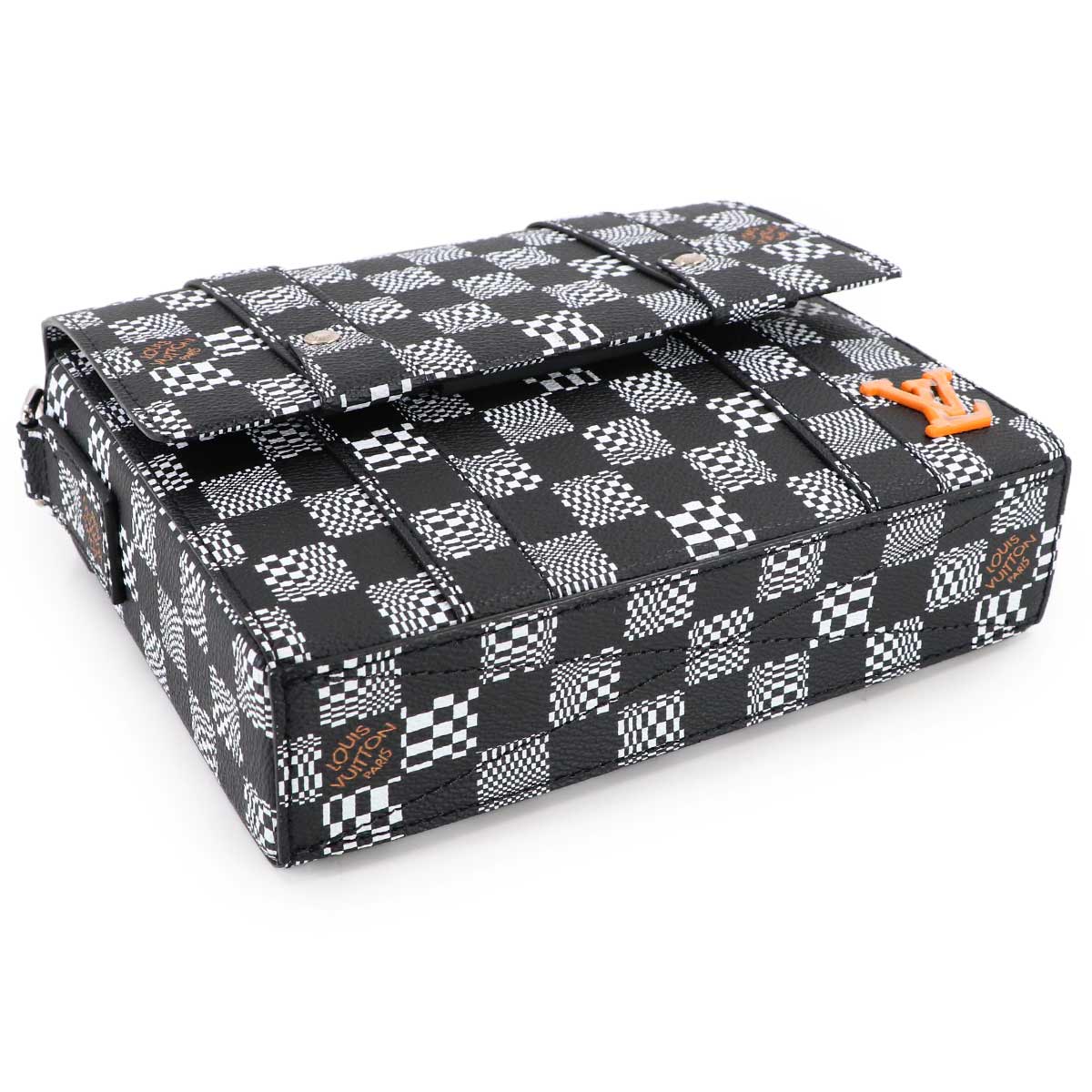 Damier Distorted Flap Soft Trunk Shoulder Bag N50032