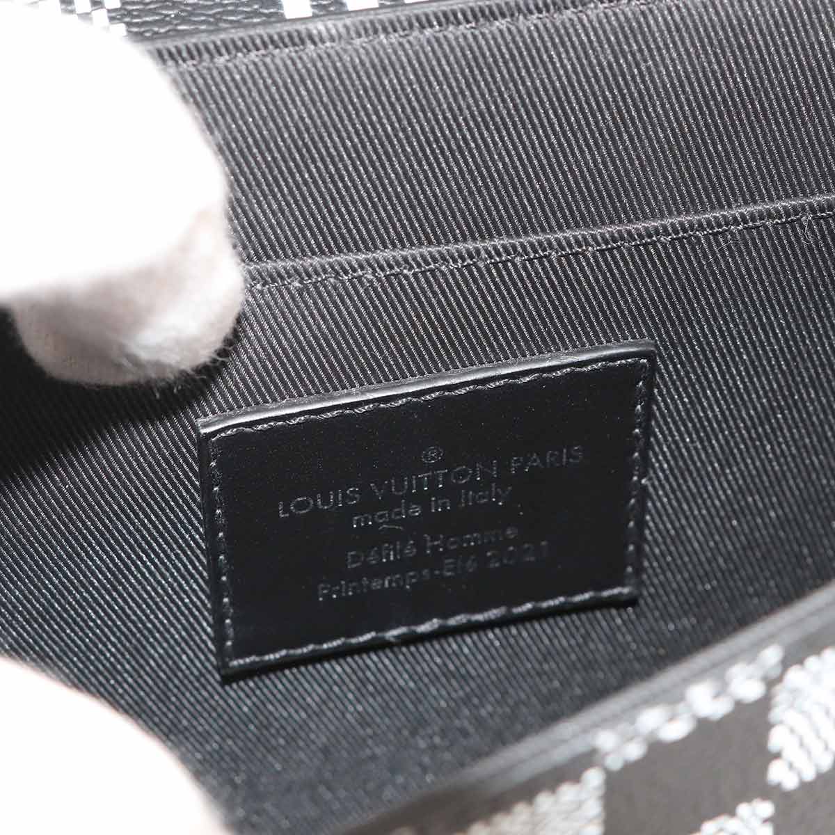 Damier Distorted Flap Soft Trunk Shoulder Bag N50032