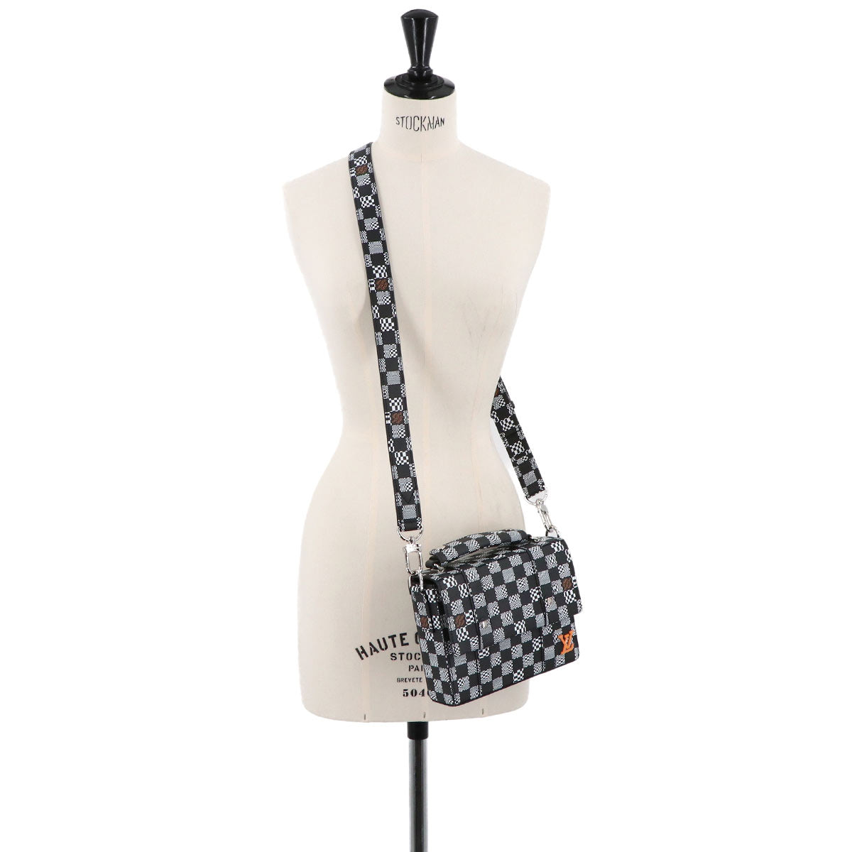 Damier Distorted Flap Soft Trunk Shoulder Bag N50032