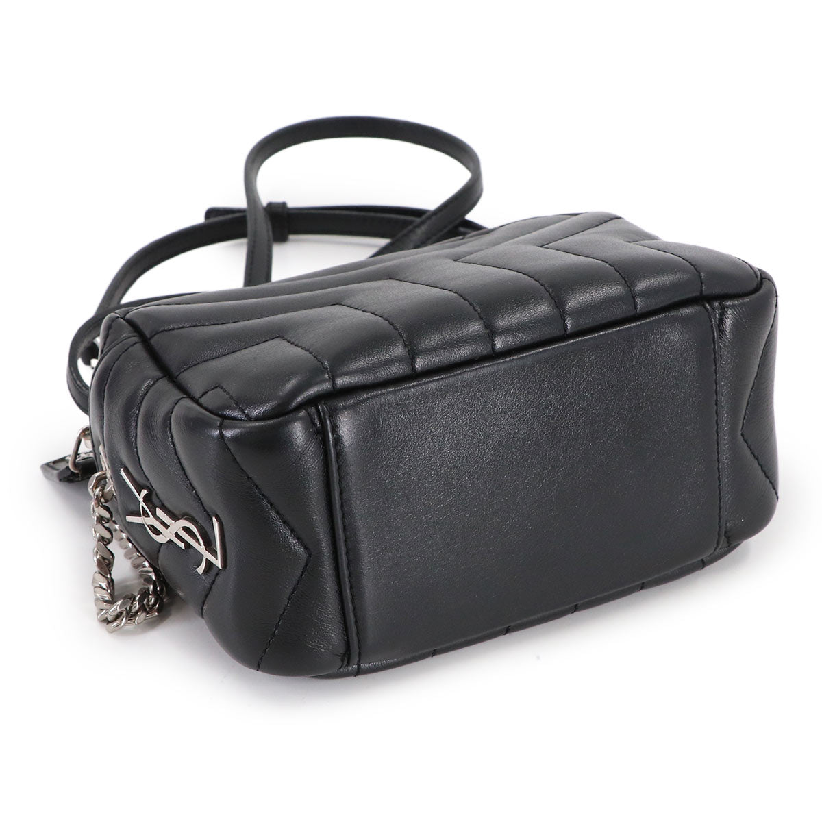 Loulou Bowling Mini Chain Shoulder Bag Leather 457588