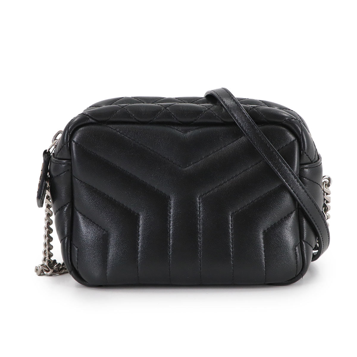 Loulou Bowling Mini Chain Shoulder Bag Leather 457588