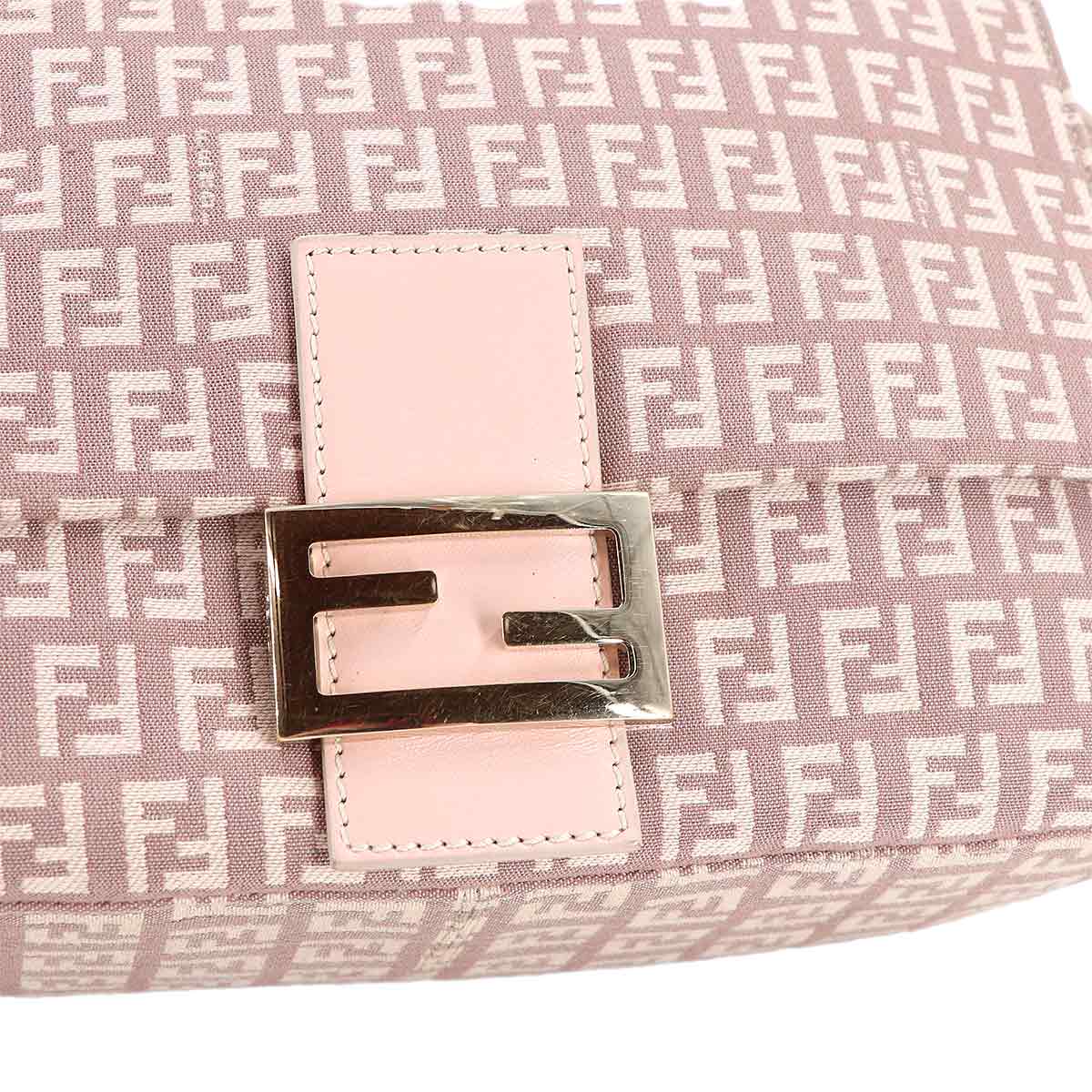 Zucchino Mamma Baguette Shoulder Bag Canvas Pink 8BR001