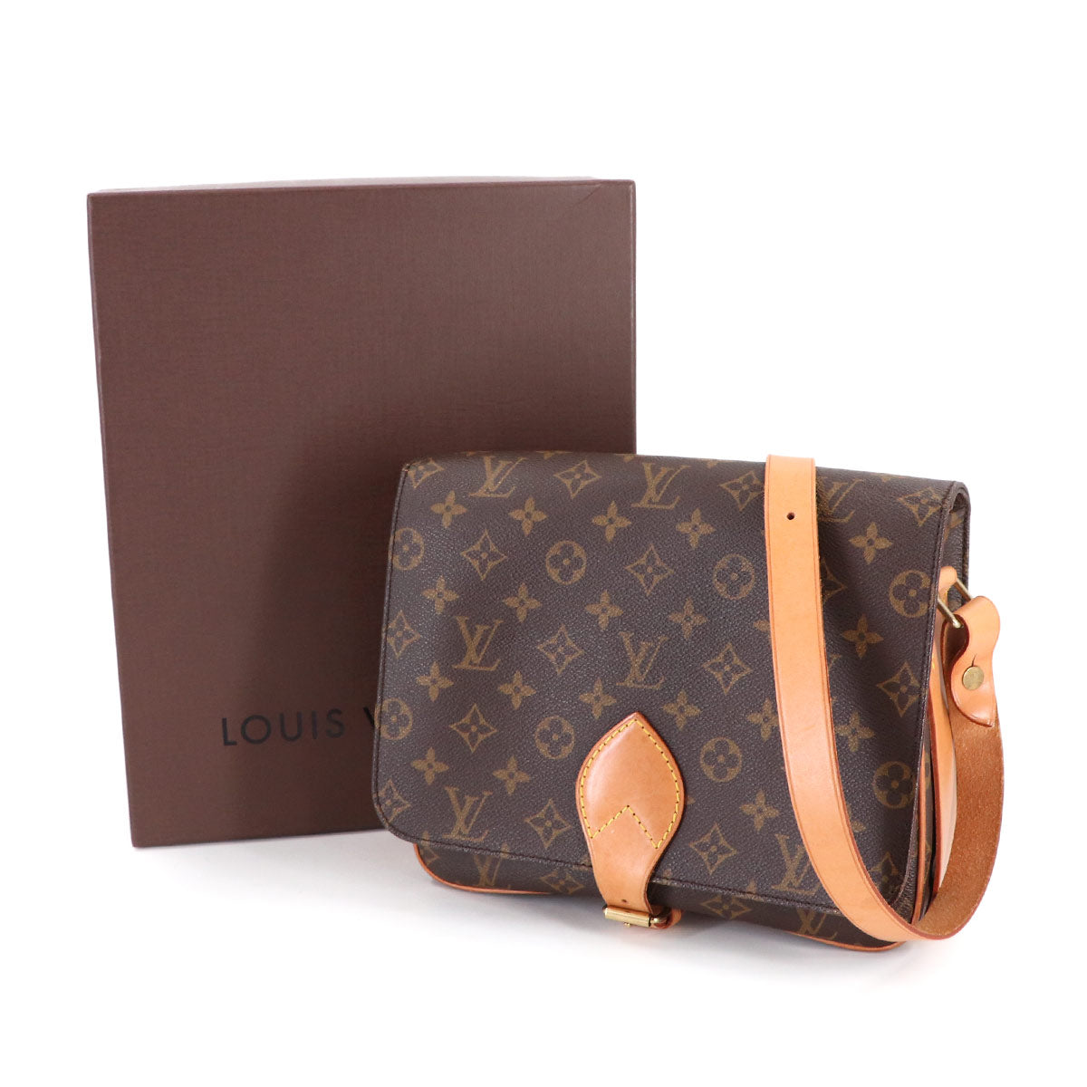 Monogram Cartouchiere Shoulder Bag Brown M51252 Purse