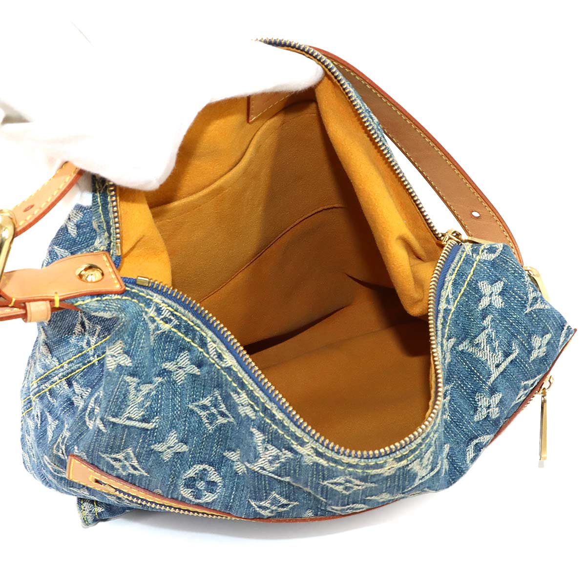 Monogram Denim Buggy GM Shoulder Bag Blue M95048 Purse