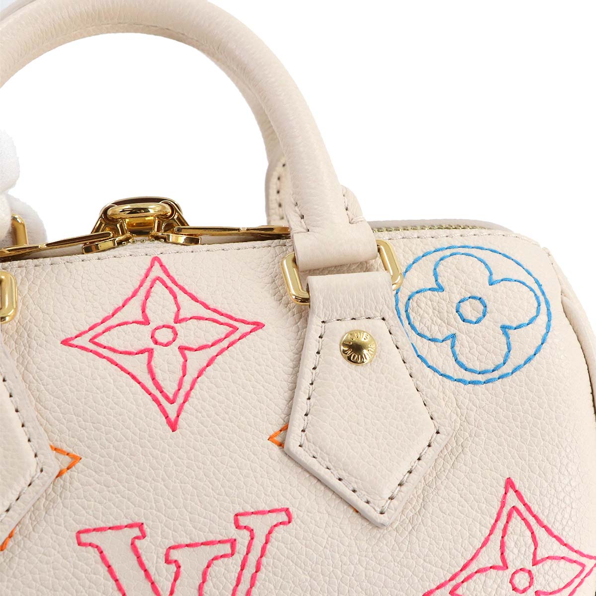 Speedy Bandouliere 20 2way Hand Bag Leather White M46667