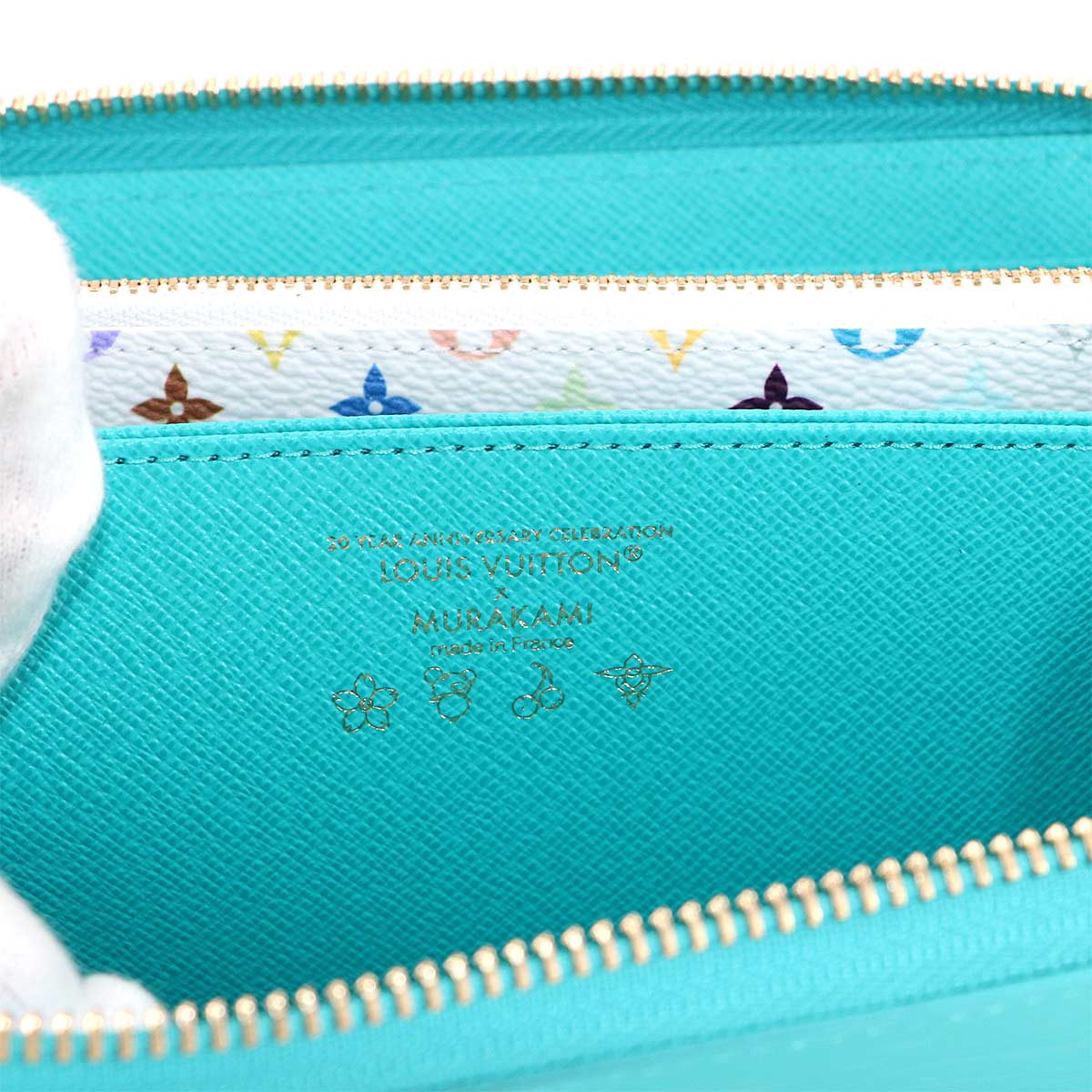 LVxTM Epi Zippy Wallet Leather Kabira Bleu M14158