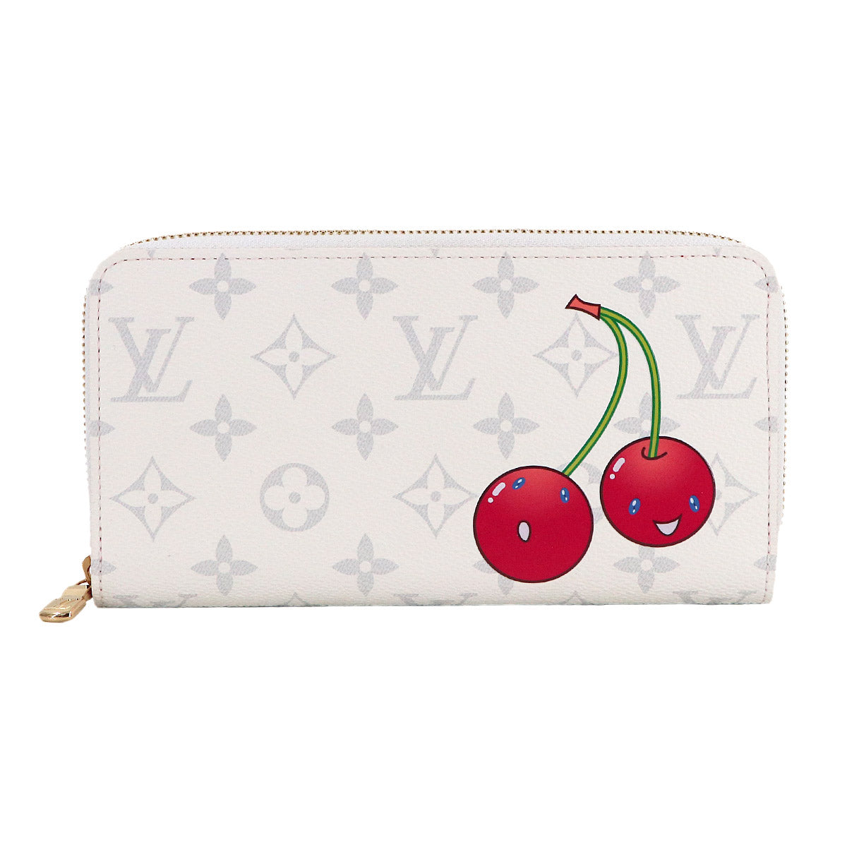 LV x TM Zippy Wallet Monogram Cherry White M14240 Purse