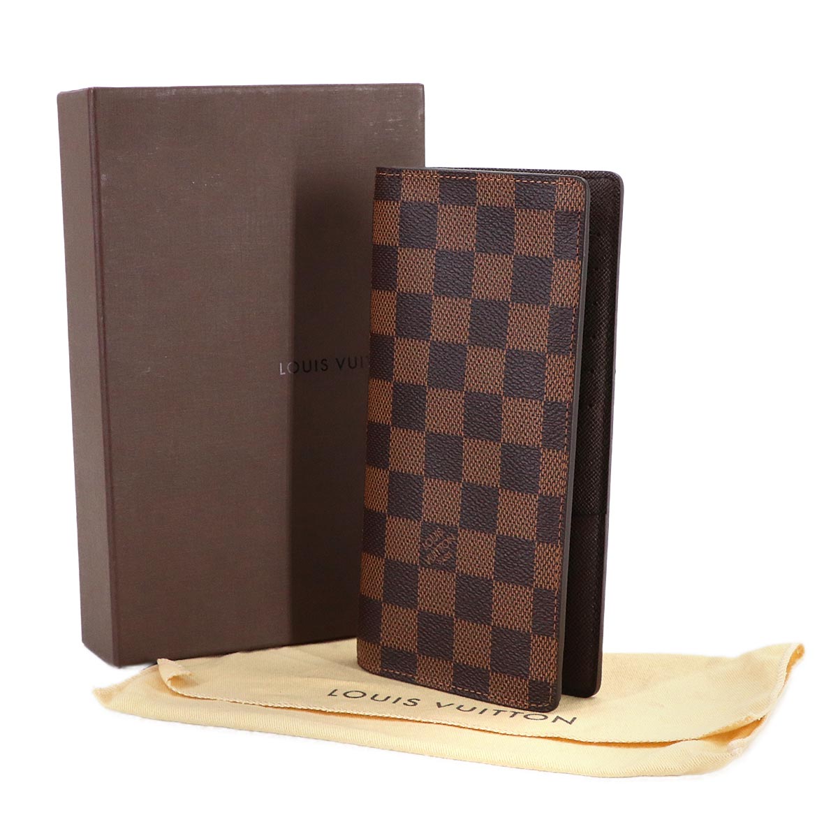 Damier Brazza Wallet Ebene Brown N60017 Purse