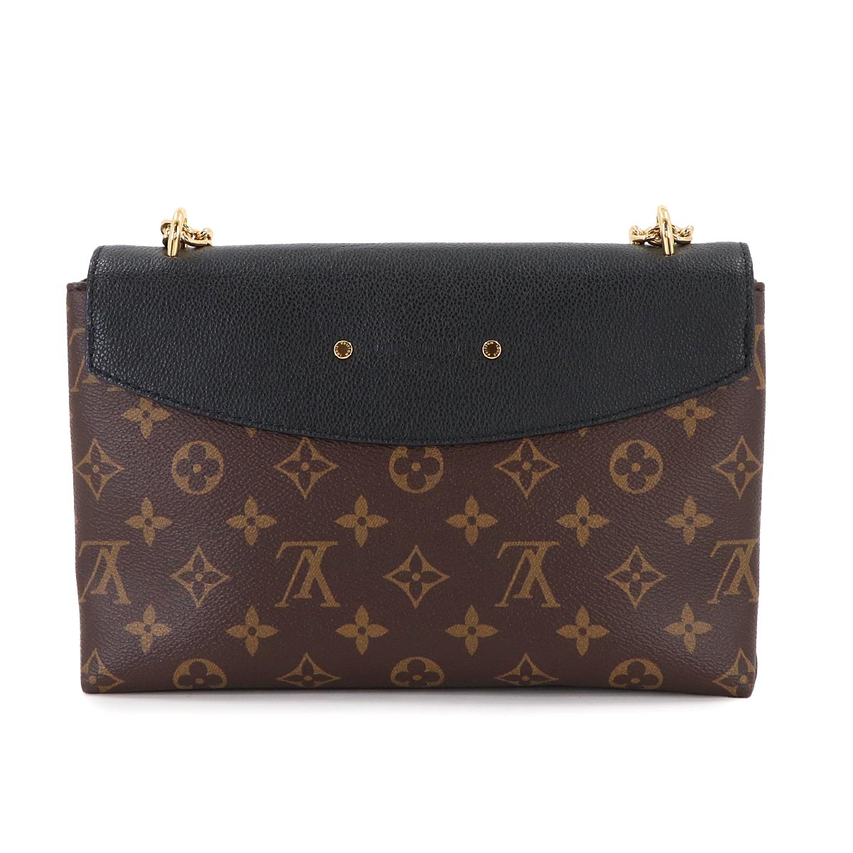 Monogram Saint Placide Chain Shoulder Bag Black M43714