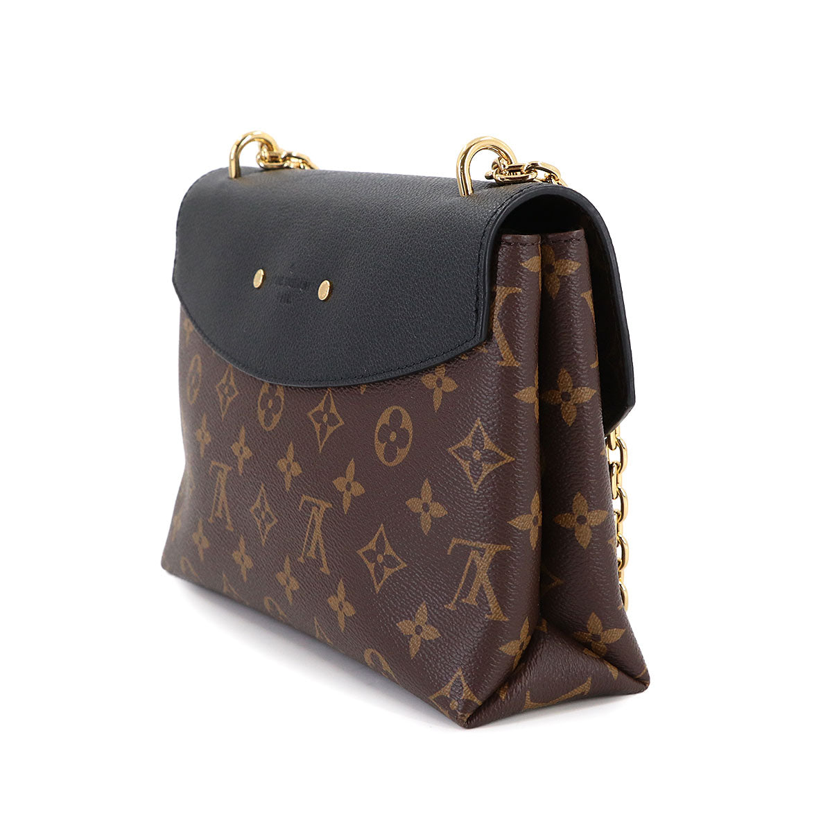 Monogram Saint Placide Chain Shoulder Bag Black M43714