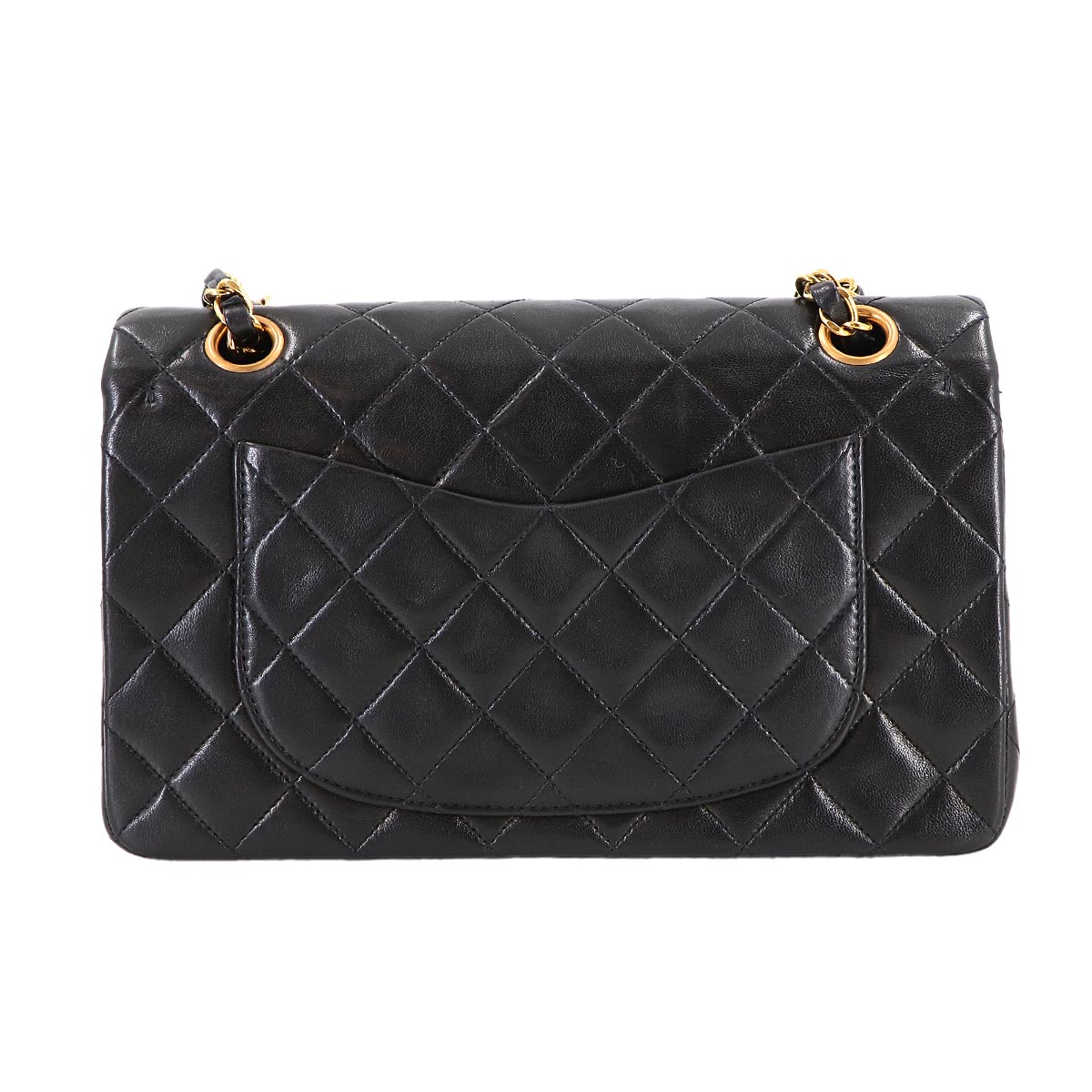 Matelasse 23 Chain Shoulder Bag Leather Black A01113 Vintage