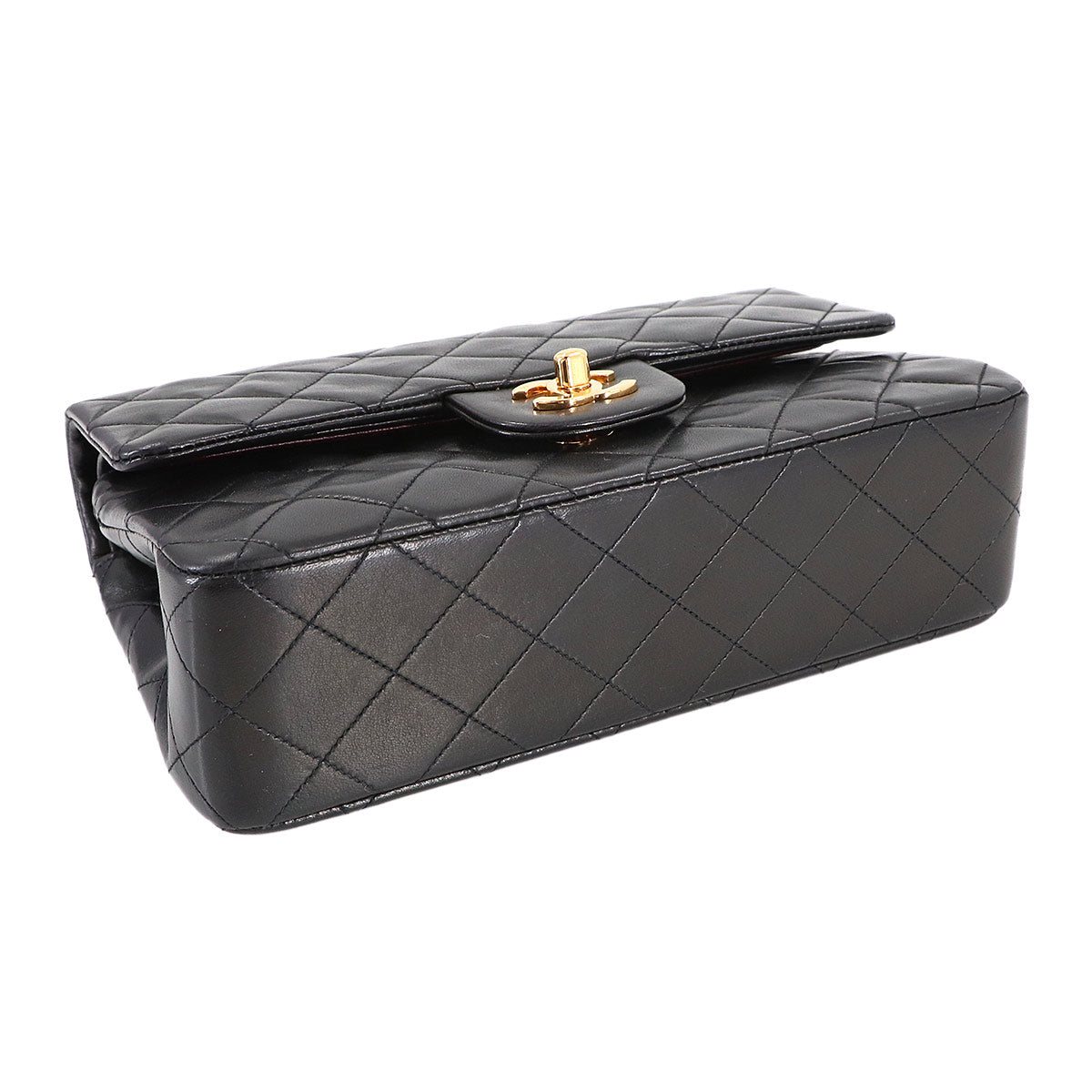 Matelasse 23 Chain Shoulder Bag Leather Black A01113 Vintage