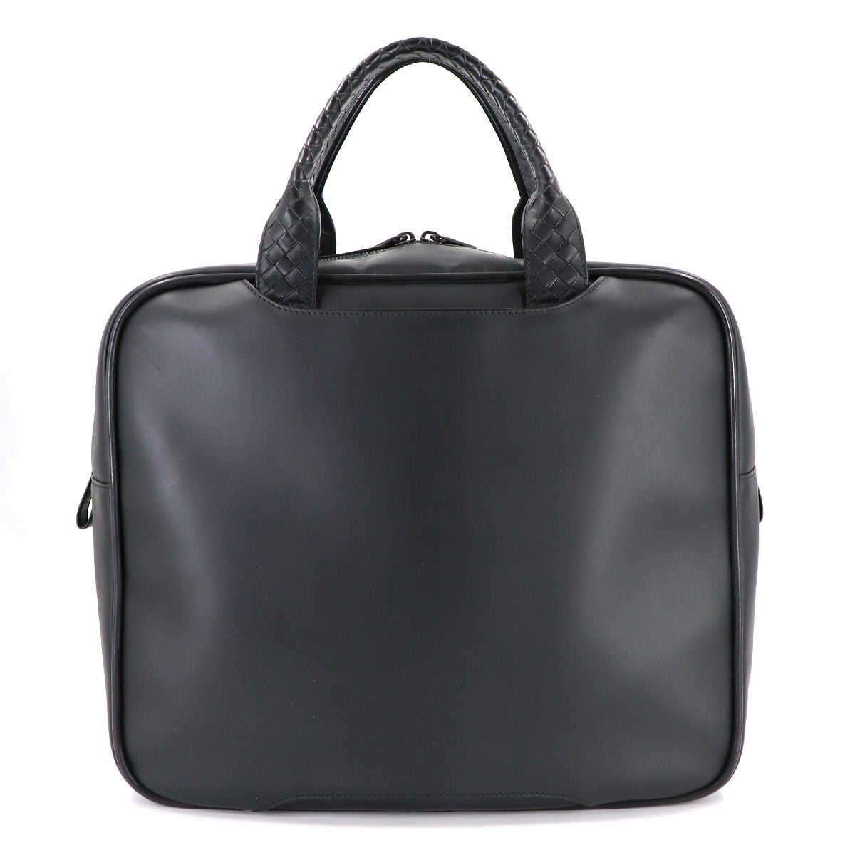 Intrecciato Buisiness Bag Leather Black Purse