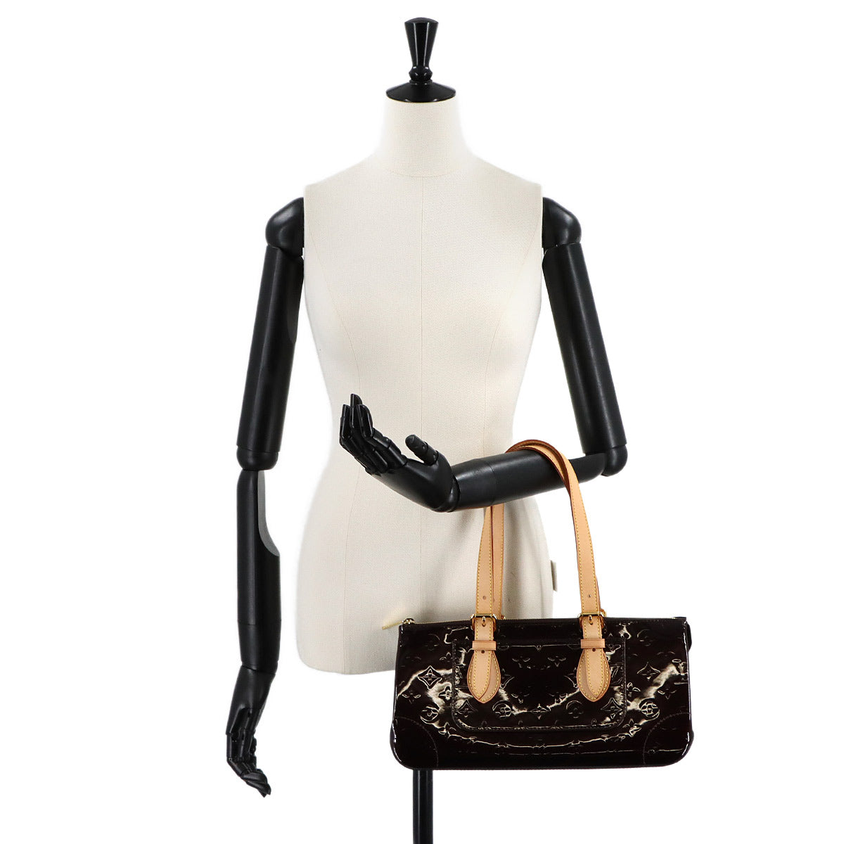 Vernis Rosewood Avenue Shoulder Bag Amarante M93510