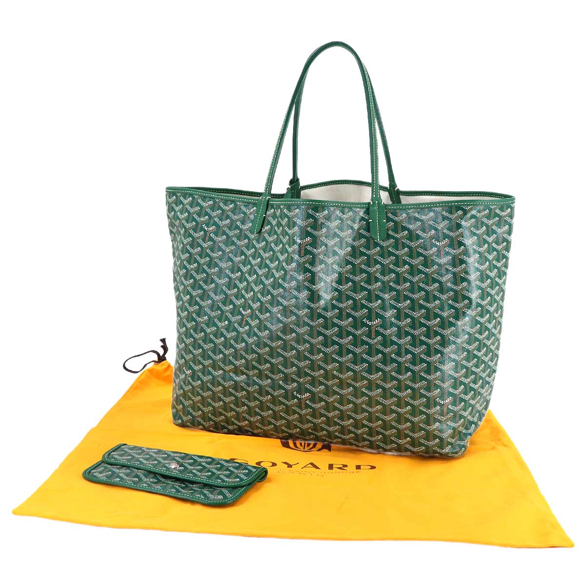 Saint Louis GM Tote Bag PVC Leather Green Unisex 90314111