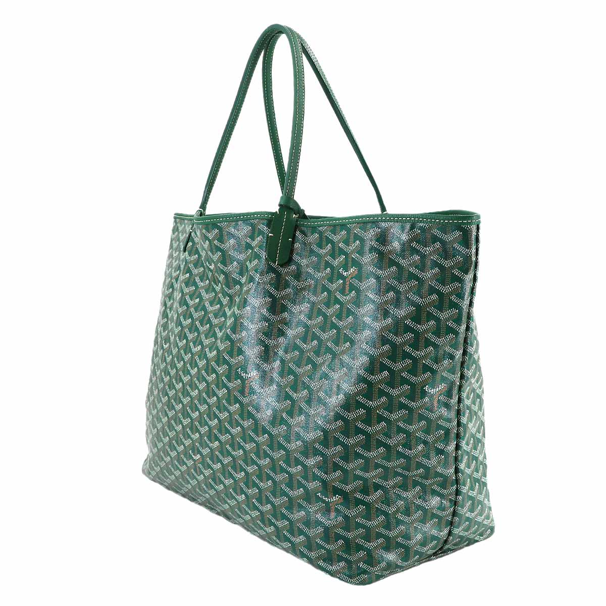 Saint Louis GM Tote Bag PVC Leather Green Unisex 90314111