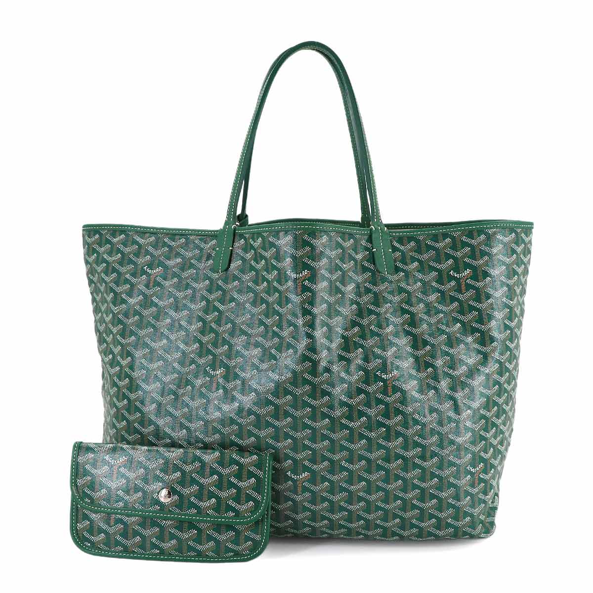 Saint Louis GM Tote Bag PVC Leather Green Unisex 90314111