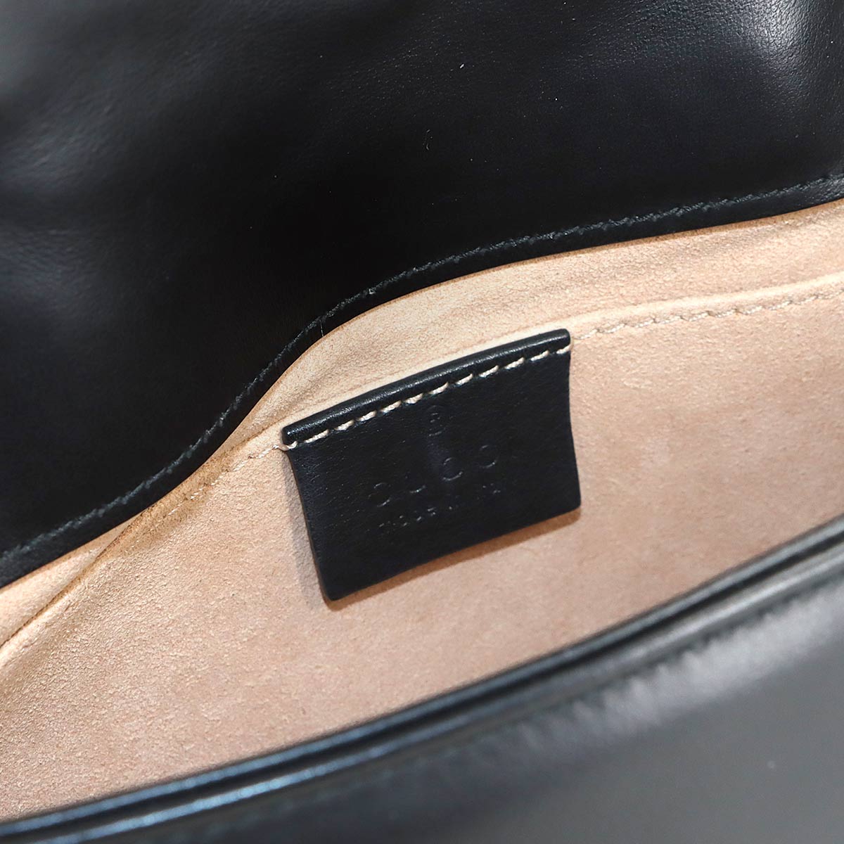 GG Marmont Small Shoulder Bag Leather Black 446744 Purse