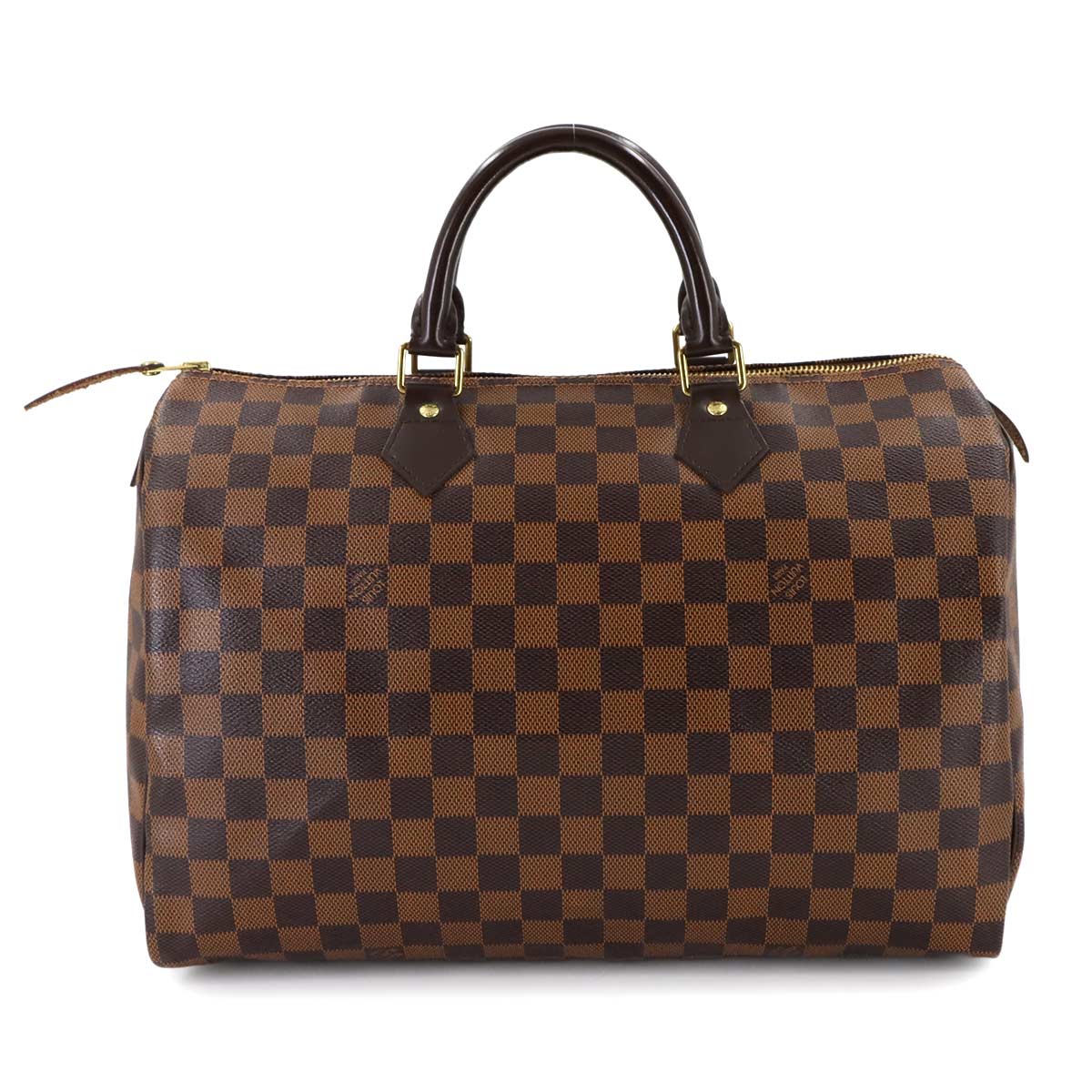 Damier Speedy 35 Hand Bag Ebene N41523 Brown Purse