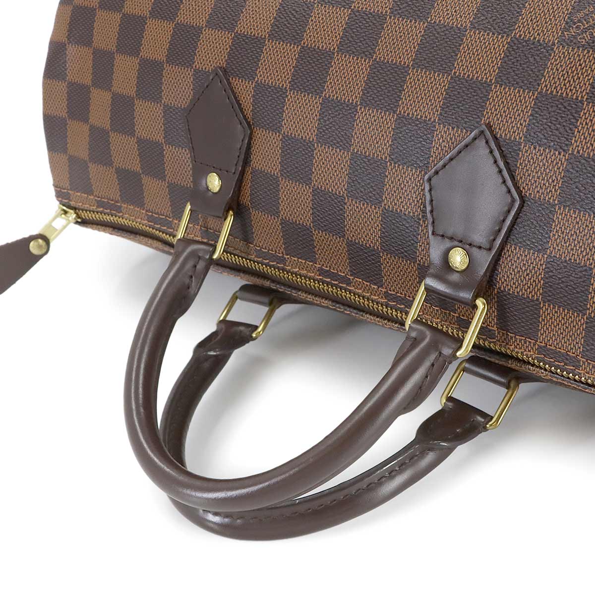 Damier Speedy 35 Hand Bag Ebene N41523 Brown Purse