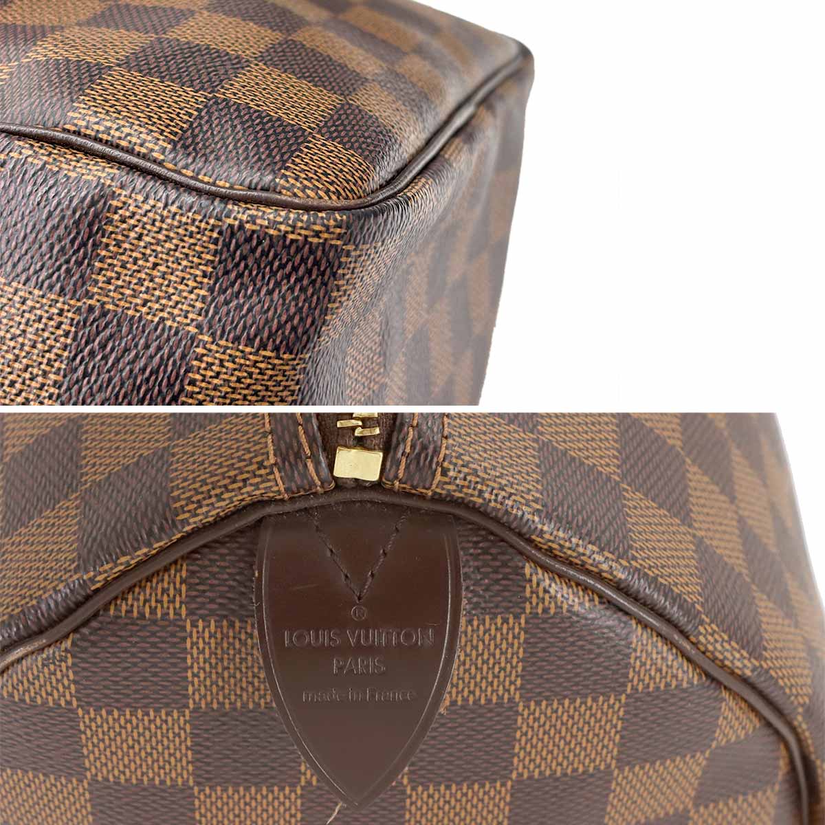 Damier Speedy 35 Hand Bag Ebene N41523 Brown Purse