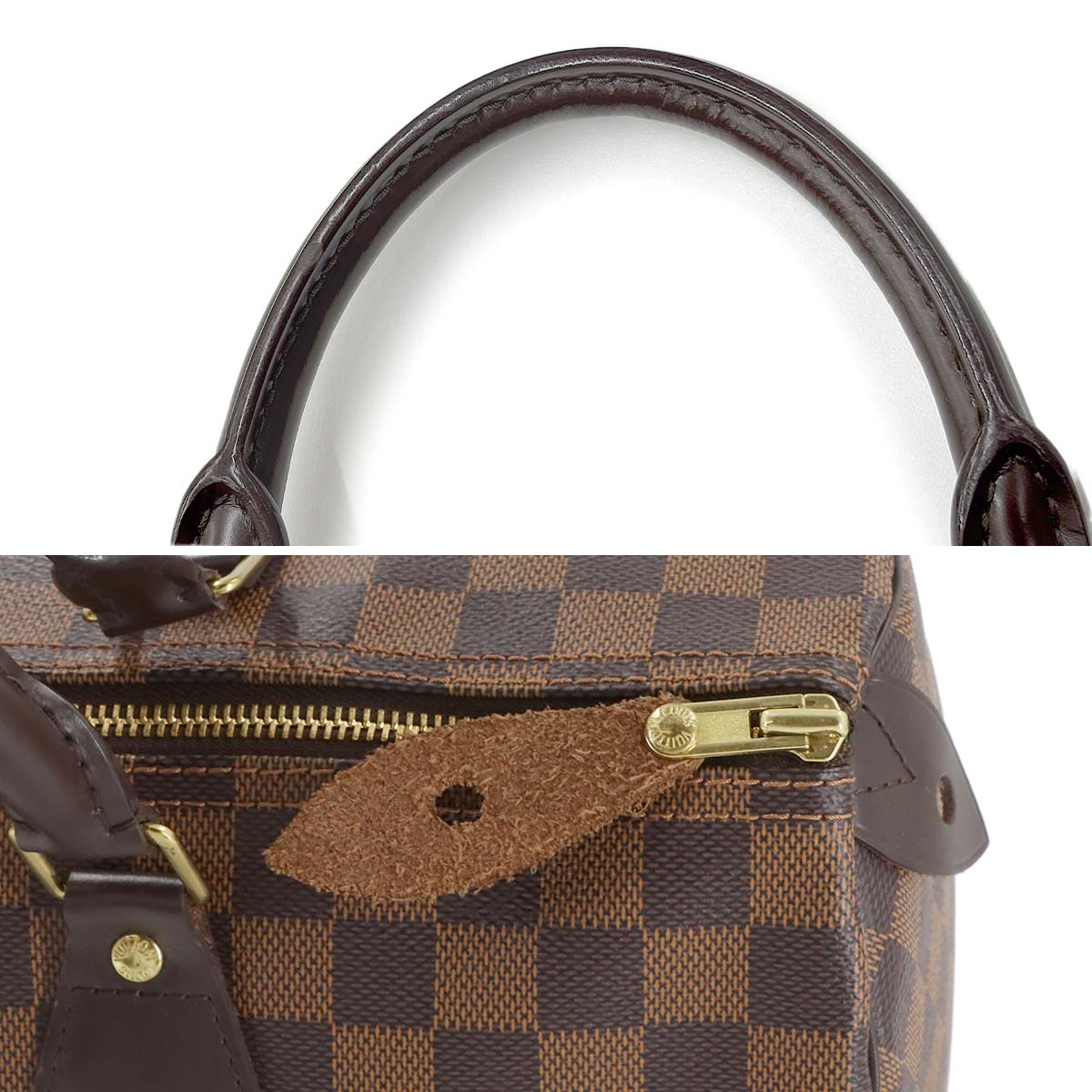 Damier Speedy 35 Hand Bag Ebene N41523 Brown Purse