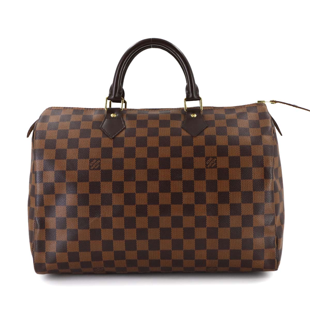 Damier Speedy 35 Hand Bag Ebene N41523 Brown Purse