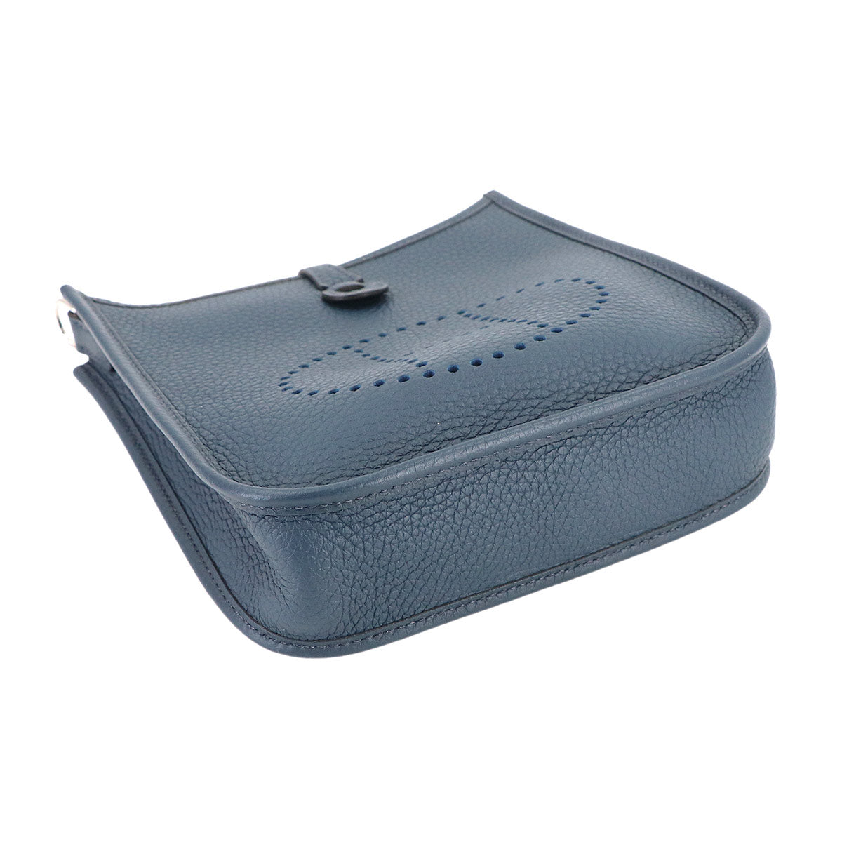 Evelyne Amazone TPM Shoulder Bag Taurillon Clemence Blue Navy