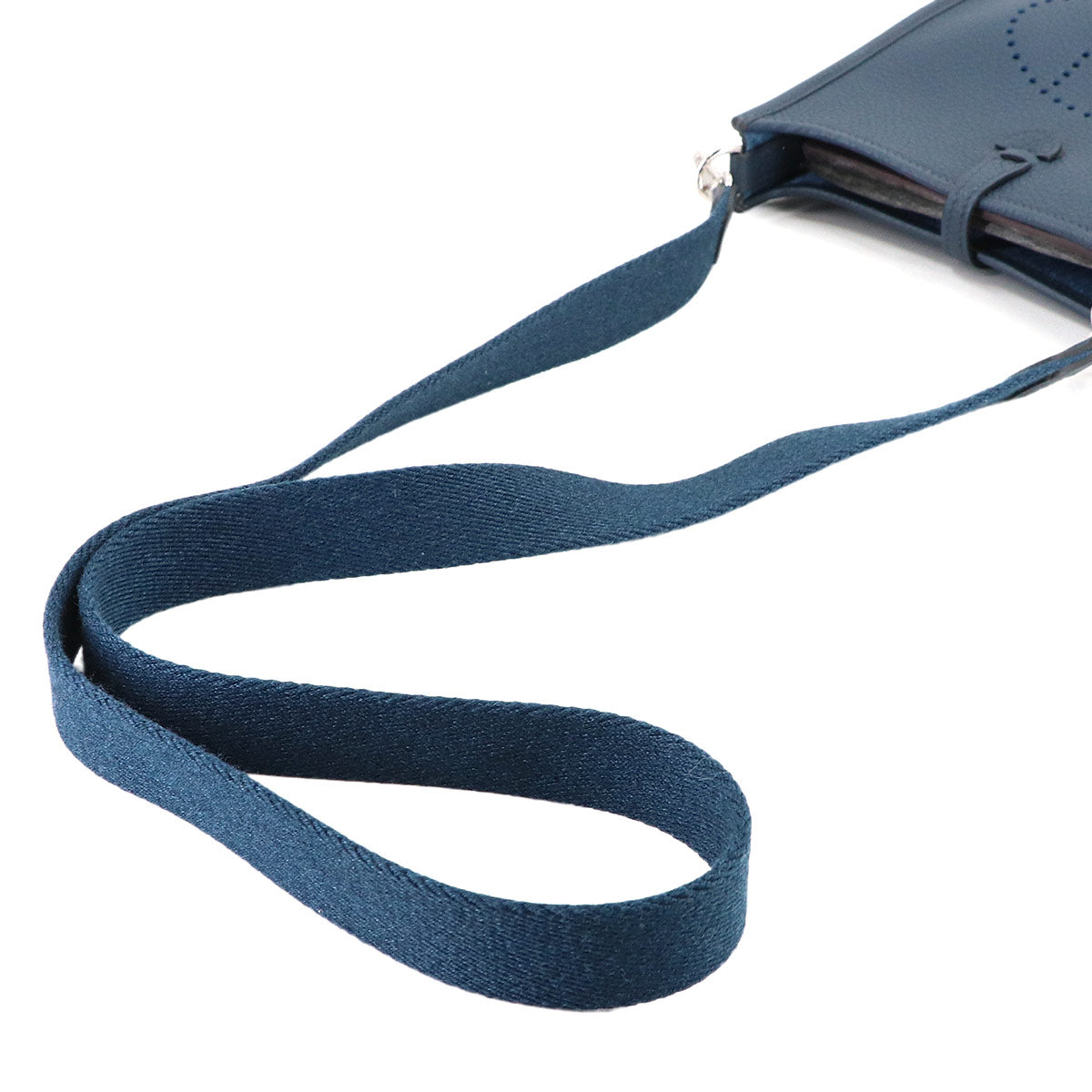 Evelyne Amazone TPM Shoulder Bag Taurillon Clemence Blue Navy